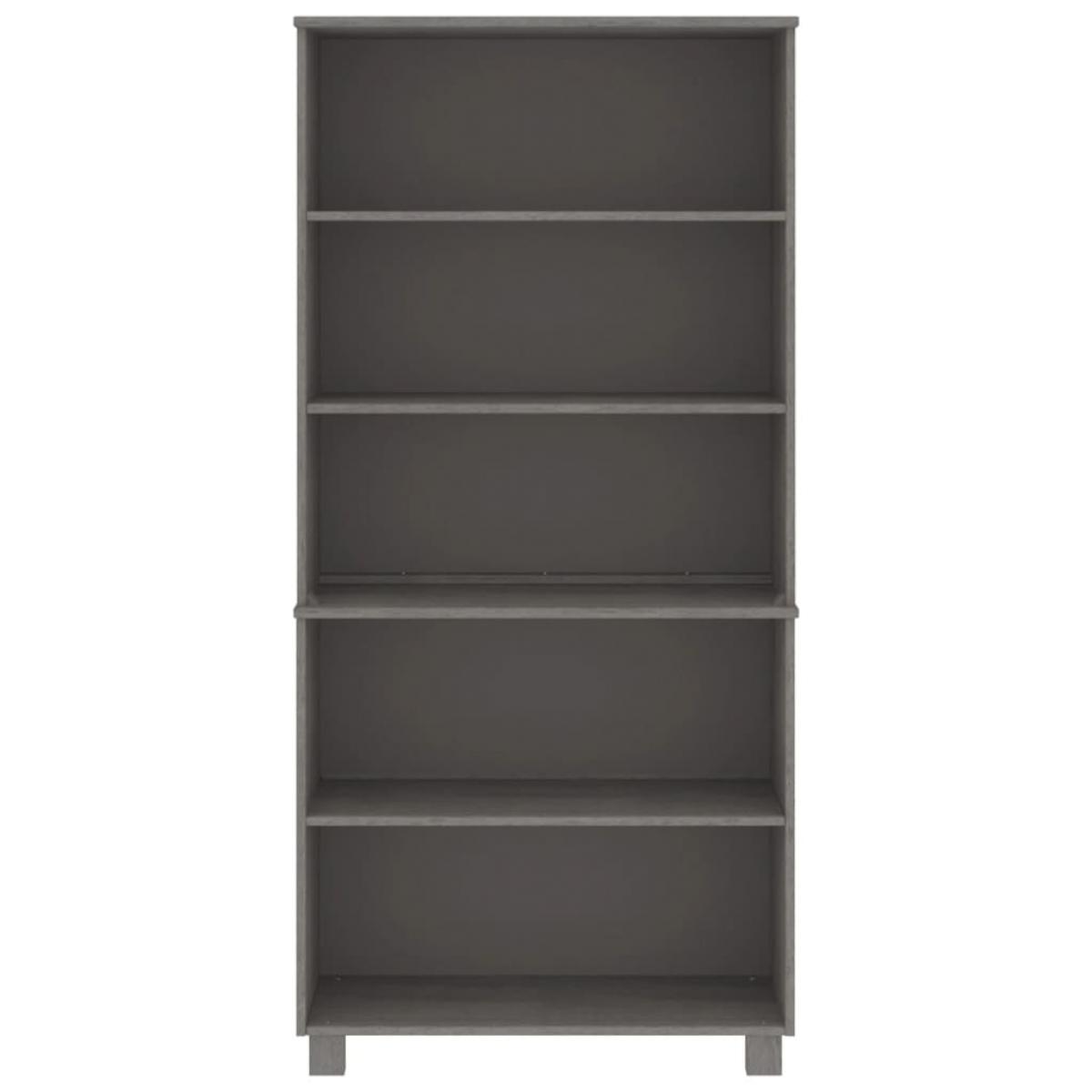Aparador HAMAR madera de pino maciza gris claro