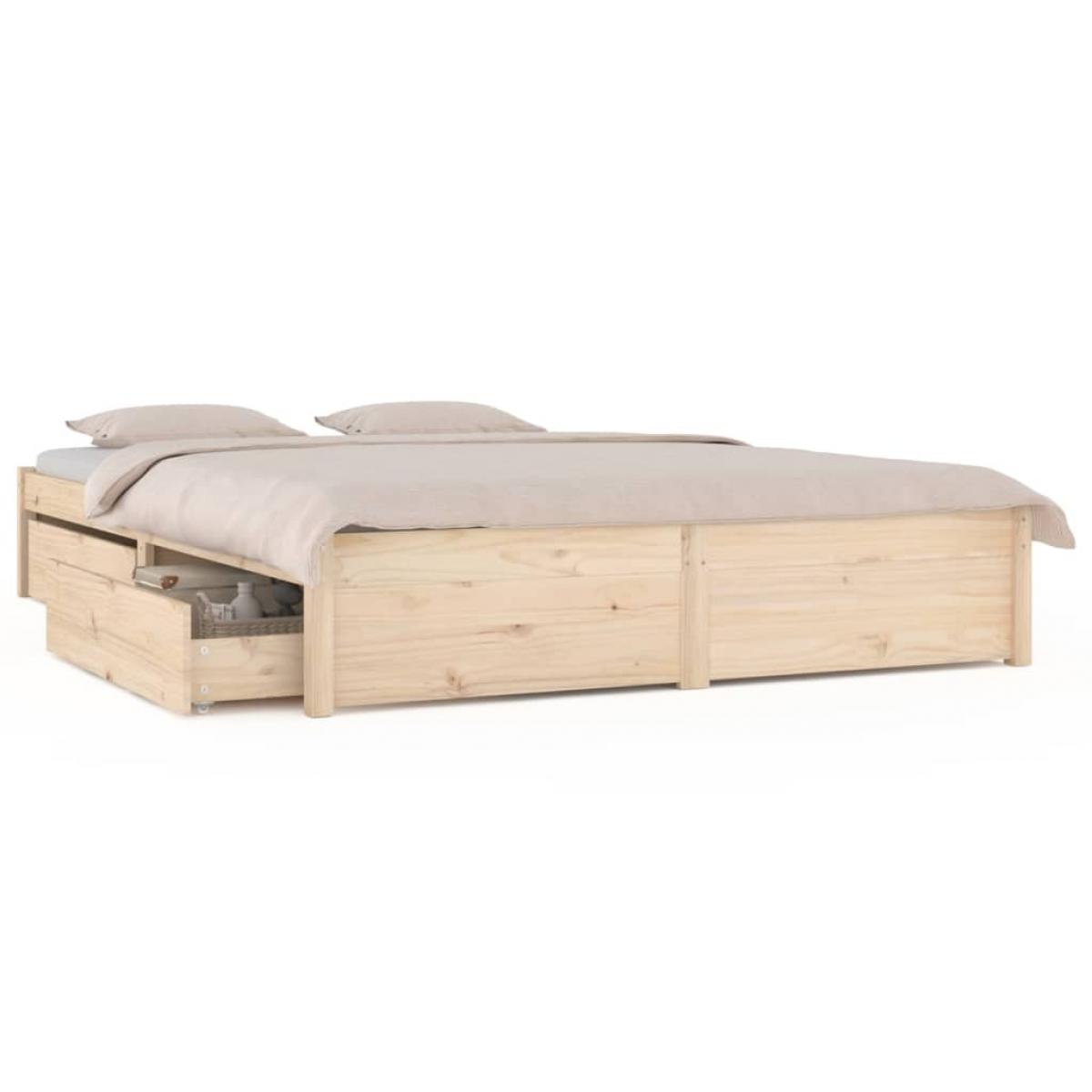 Estructura de cama con cajones 120x190 cm