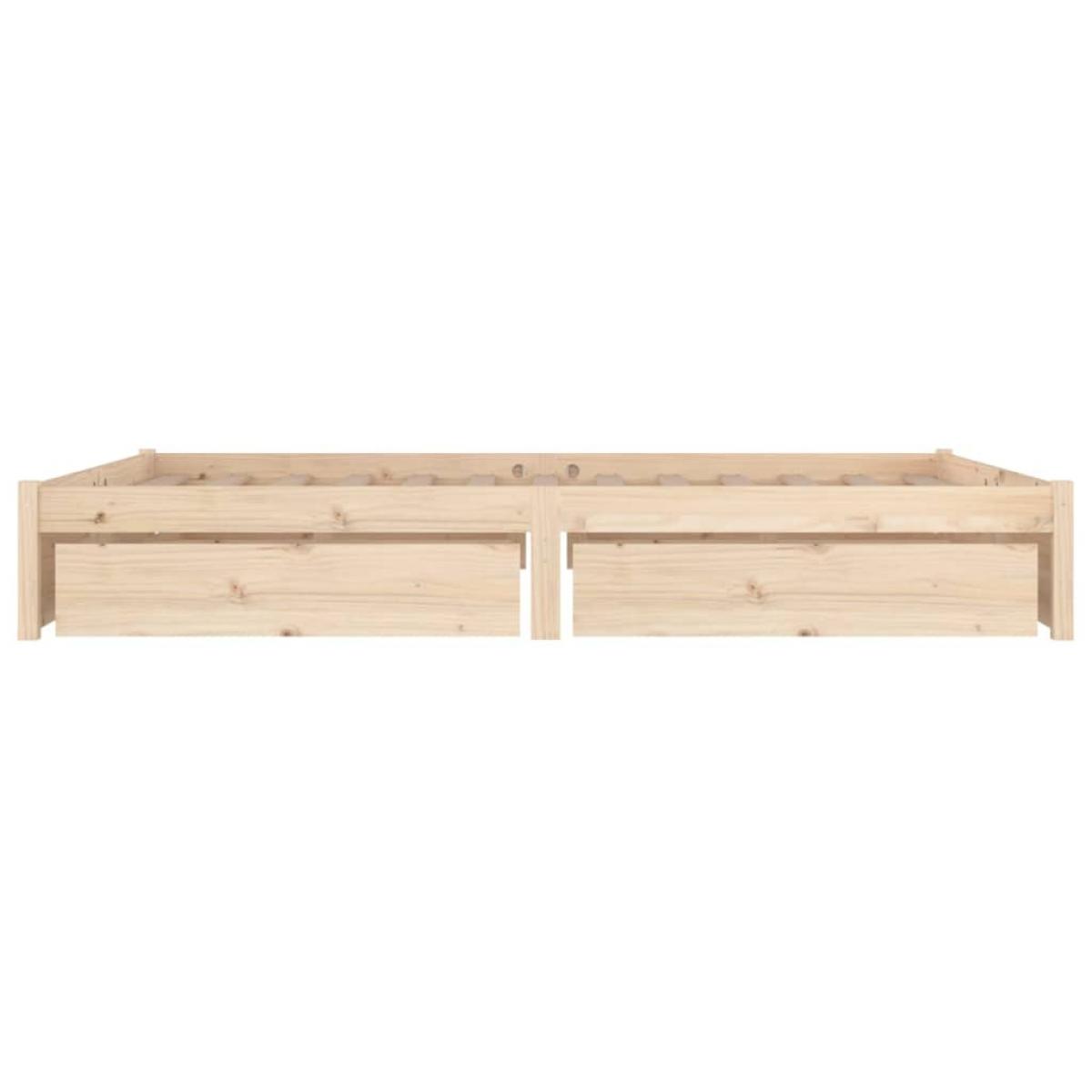 Estructura de cama con cajones 120x190 cm