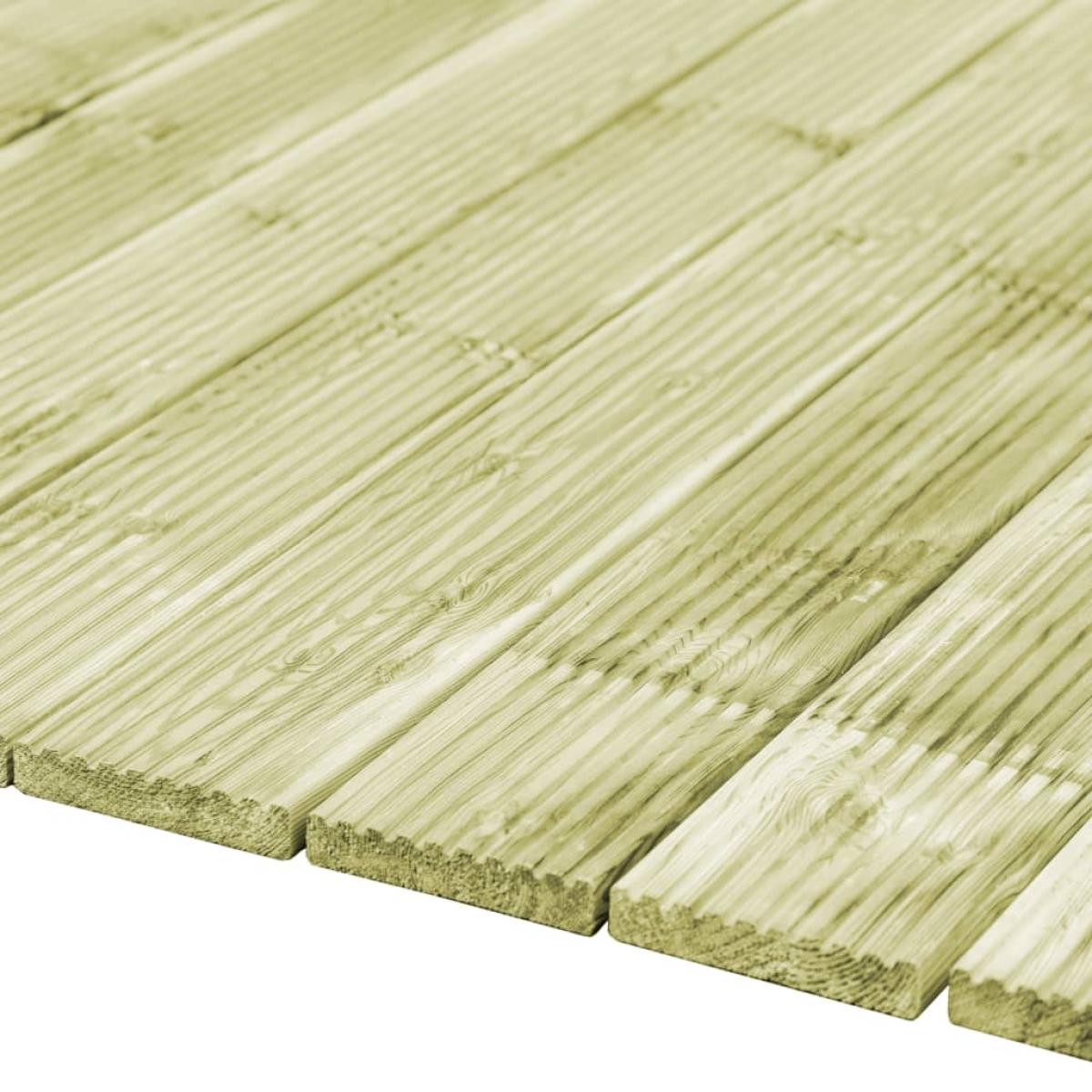 Tablas para terraza 32 uds madera de pino impregnada 4,64 m² 1m