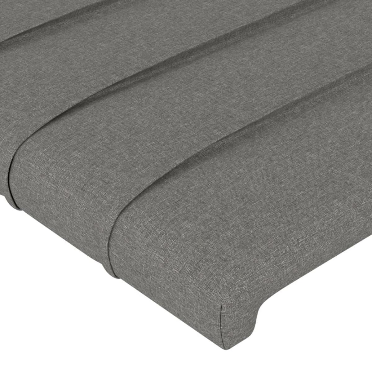 Cabeceros 4 unidades tela gris oscuro 72x5x78/88 cm