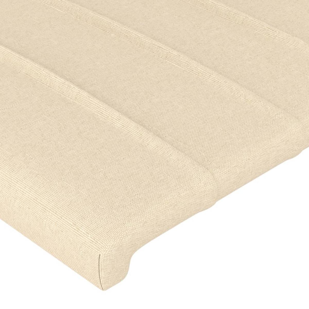 Cabeceros 4 unidades de tela color crema 80x5x78/88 cm