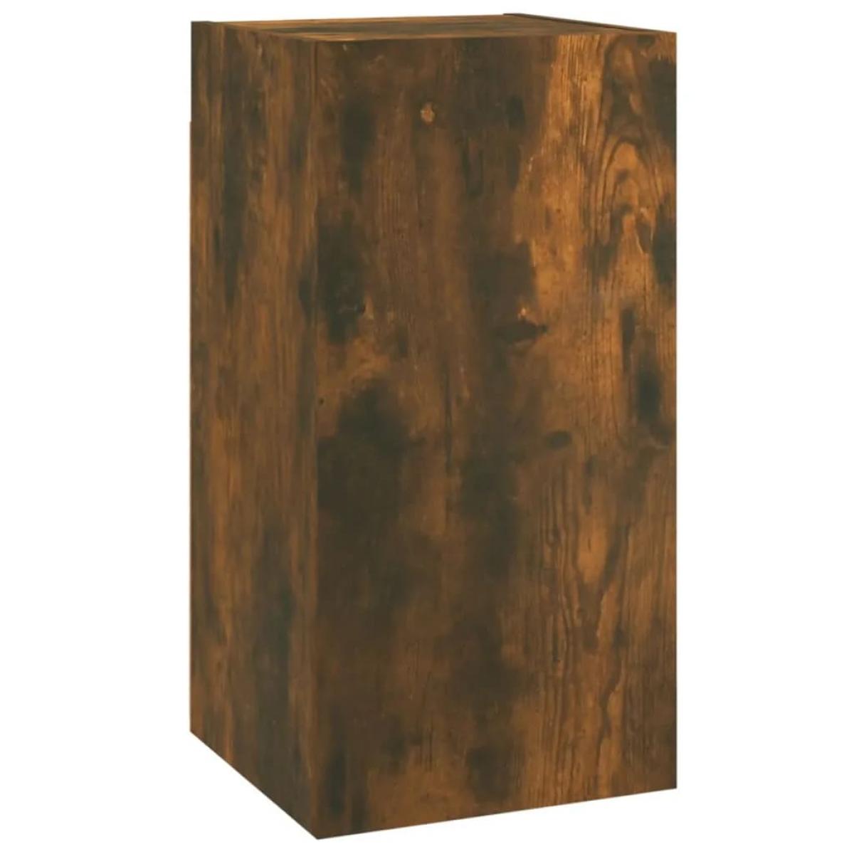 Muebles para TV 7 uds contrachapado roble ahumado 30,5x30x60 cm