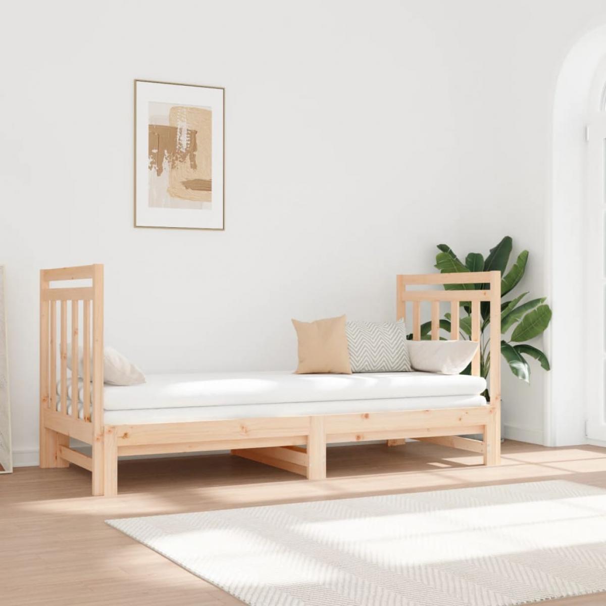 Sofá cama extraíble sin colchón 2x(90x190) cm