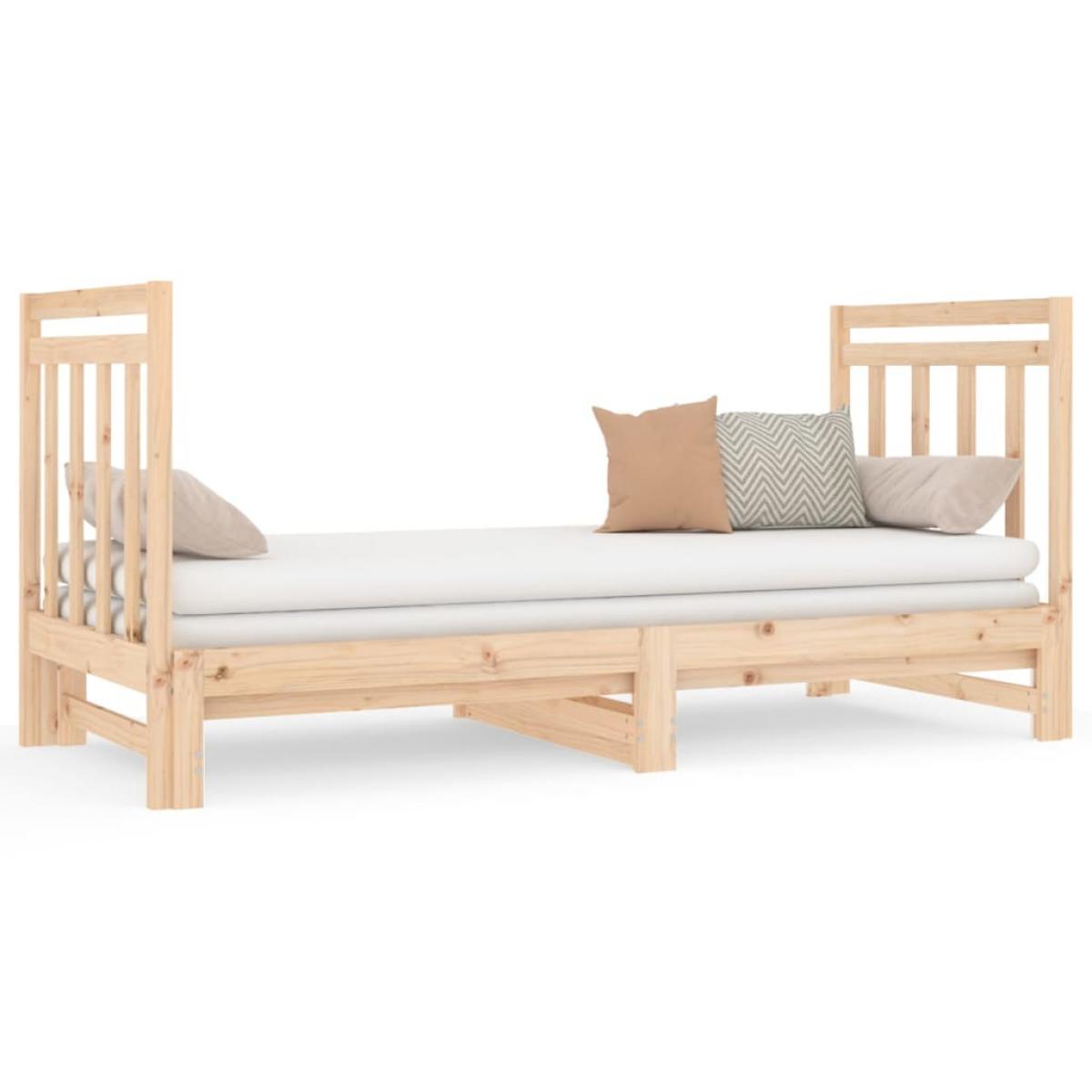 Sofá cama extraíble sin colchón 2x(90x190) cm