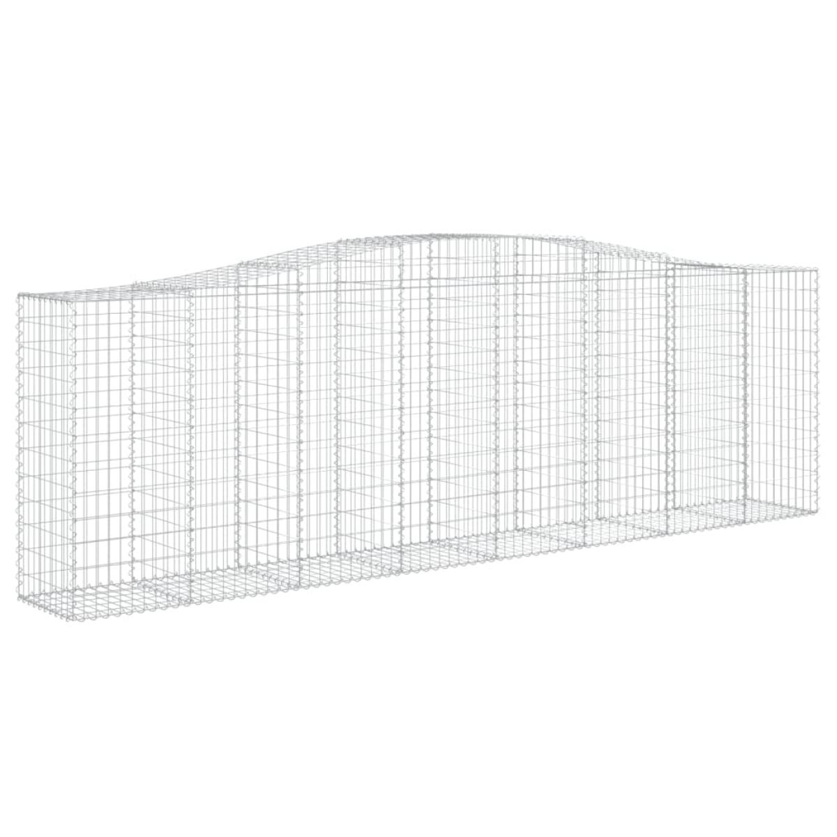 Cestas de gaviones 25 uds forma de arco hierro 400x50x120/140cm