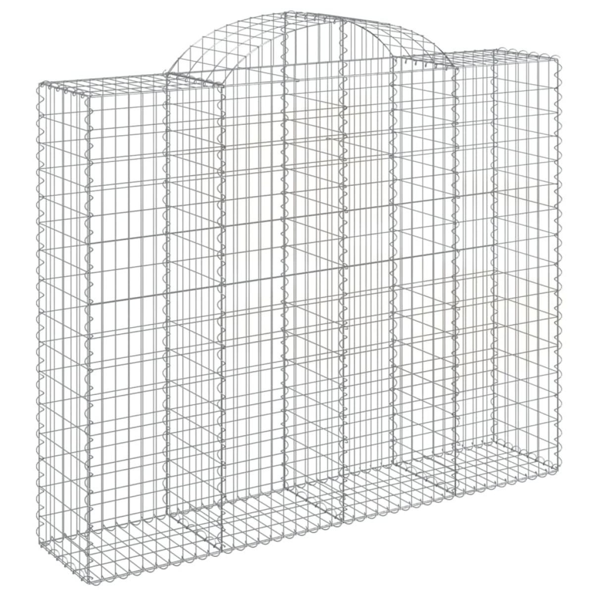 Cestas gaviones 13 uds forma de arco hierro 200x50x160/180 cm