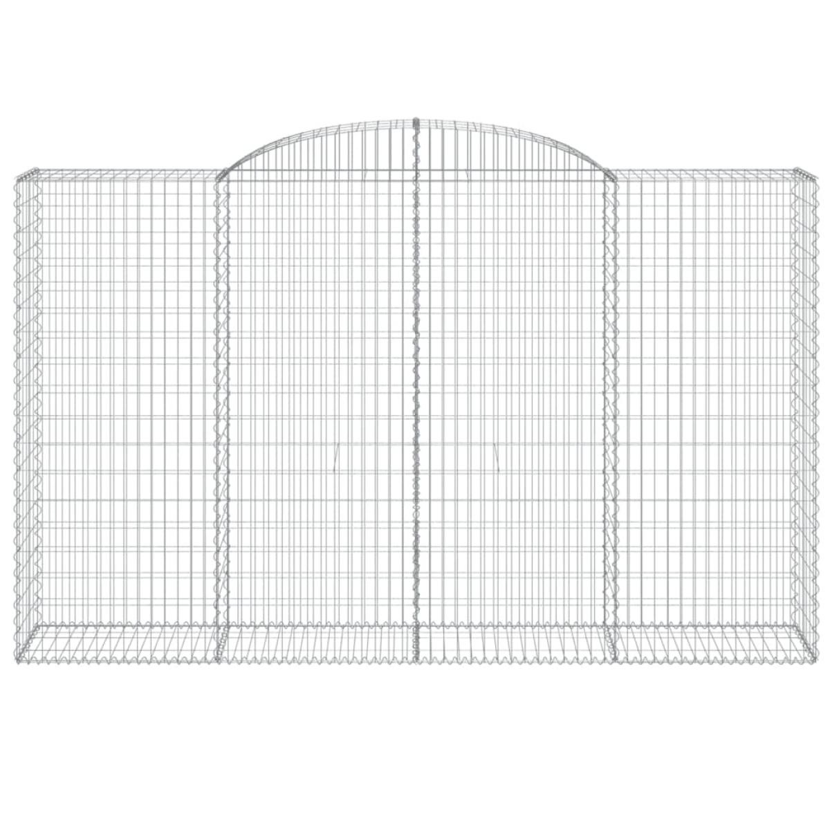 Cestas de gaviones 11 uds forma de arco hierro 300x50x180/200cm