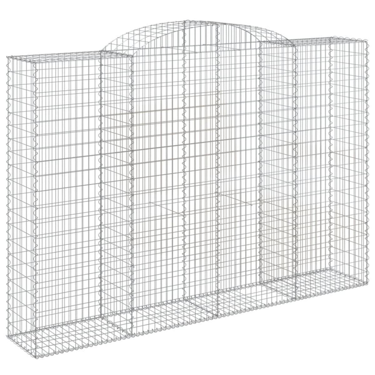 Cestas de gaviones 5 uds forma de arco hierro 300x50x200/220 cm