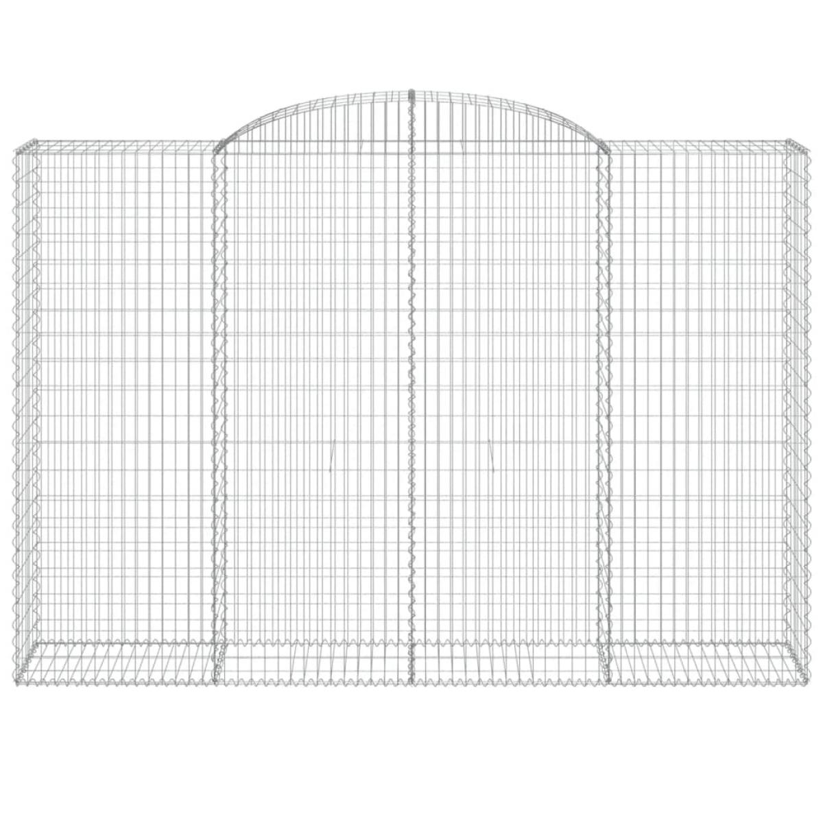 Cestas de gaviones 5 uds forma de arco hierro 300x50x200/220 cm