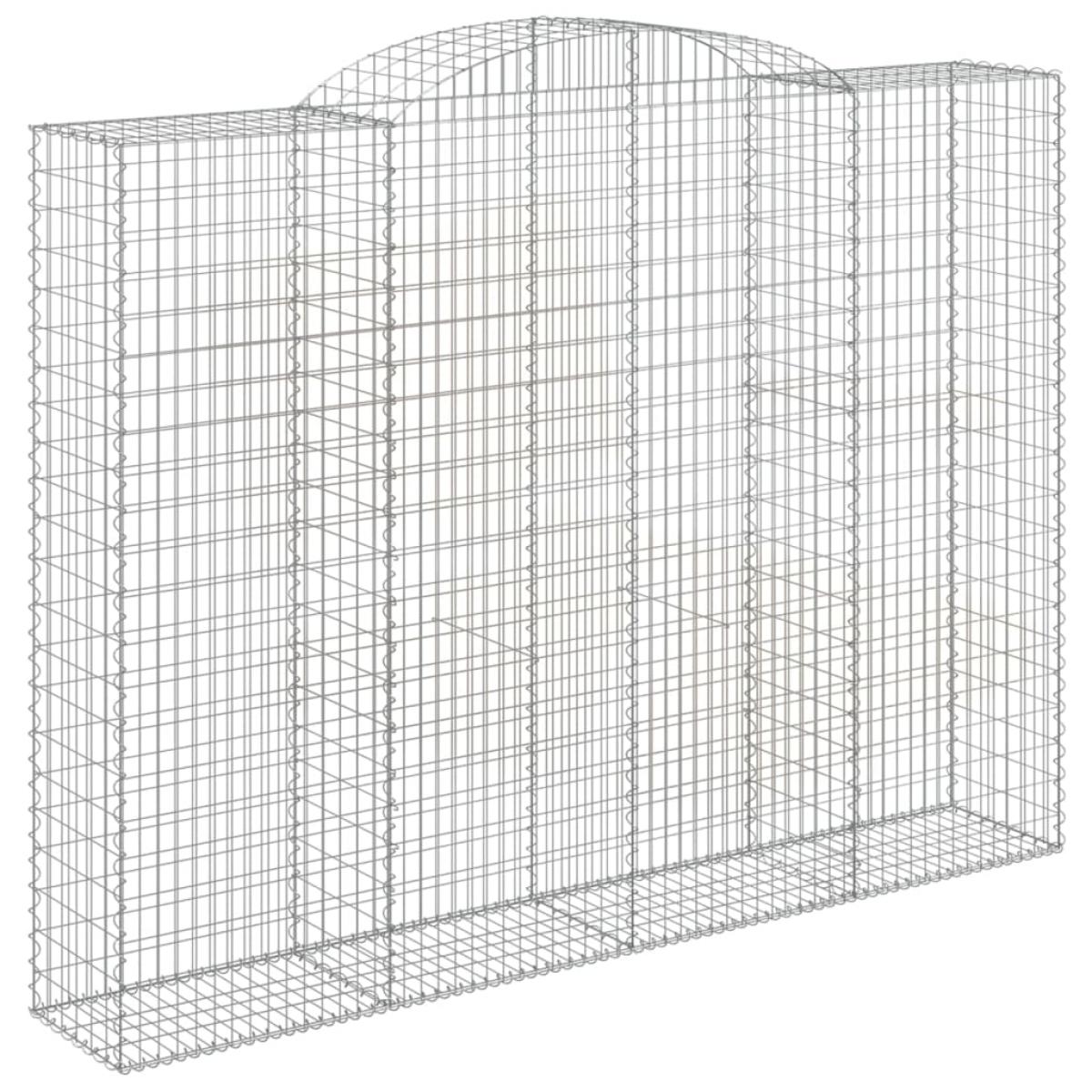 Cestas de gaviones 5 uds forma de arco hierro 300x50x220/240 cm