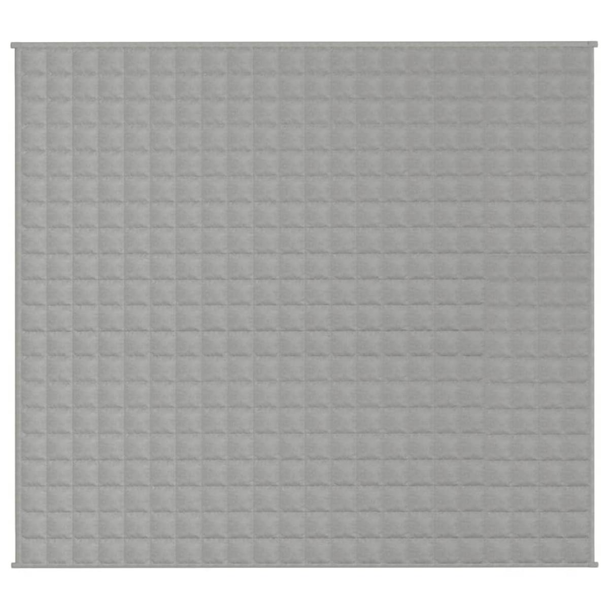 Manta con peso tela gris 200x220 cm 9 kg