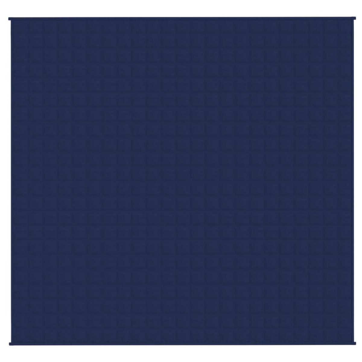 Manta con peso tela azul 220x240 cm 11 kg