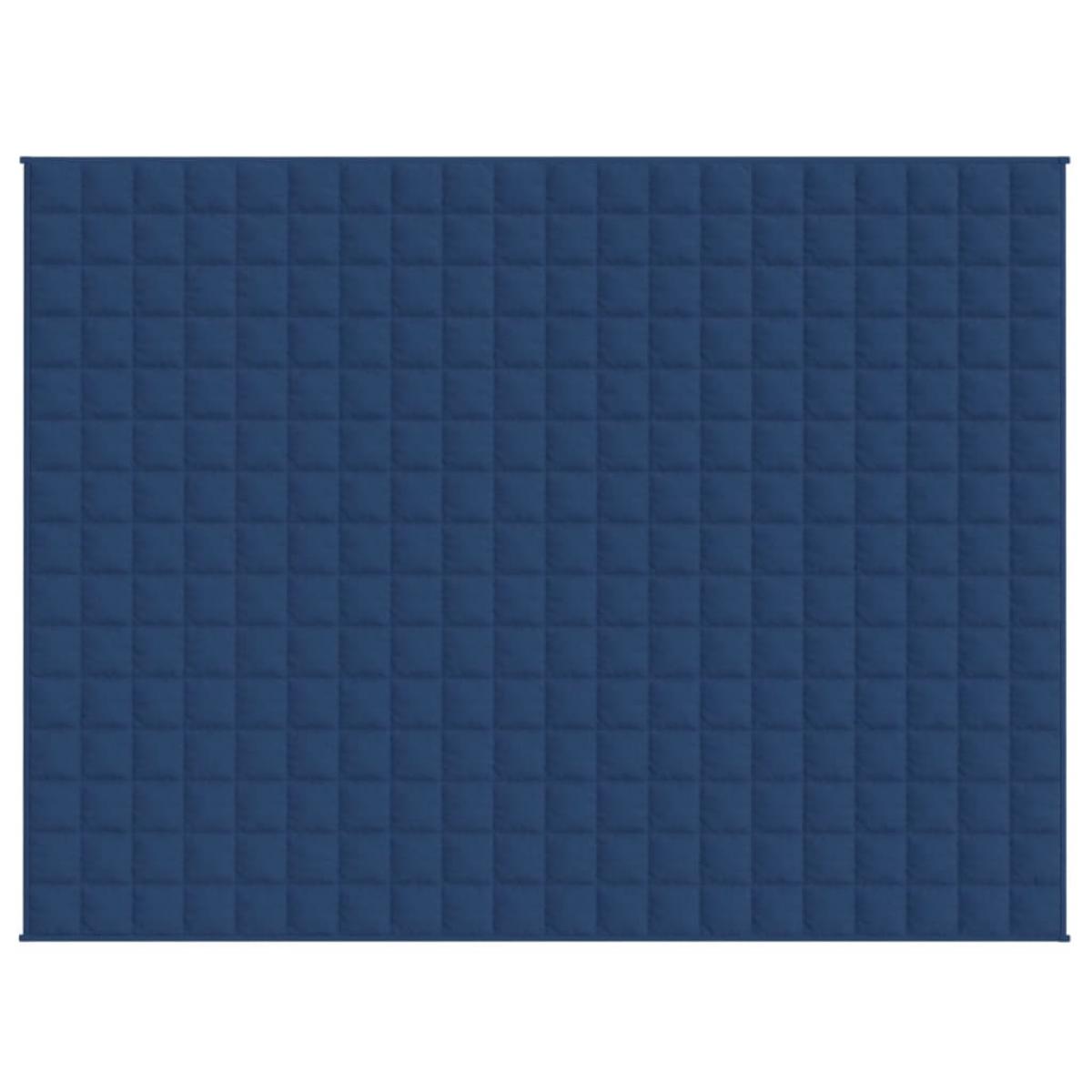 Manta con peso tela azul 152x203 cm 7 kg