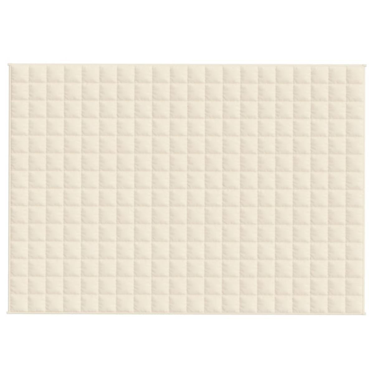 Manta con peso tela color crema claro 140x200 cm 6 kg