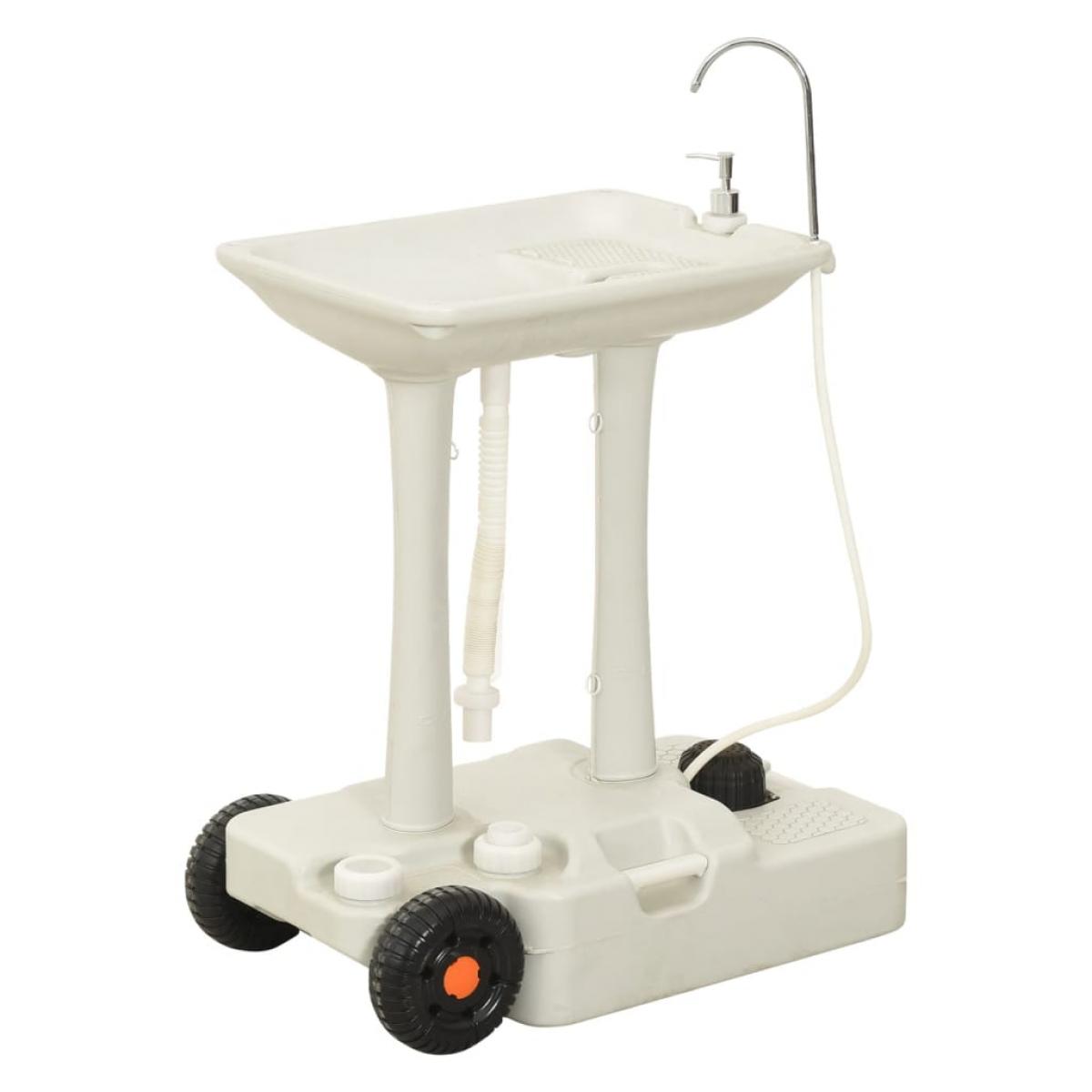 Juego de lavabo y depósito de agua portátil para camping