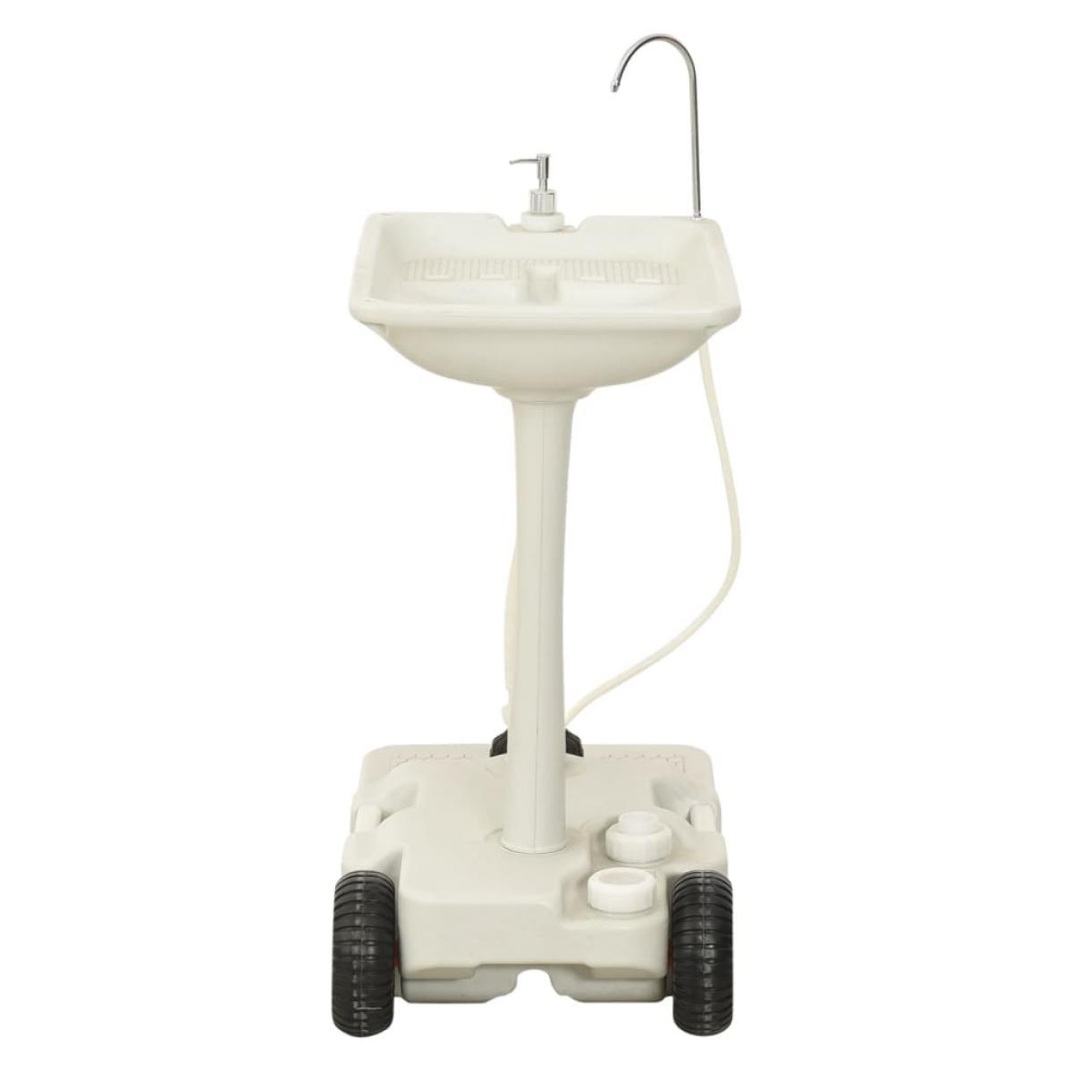 Juego de lavabo y depósito de agua portátil para camping