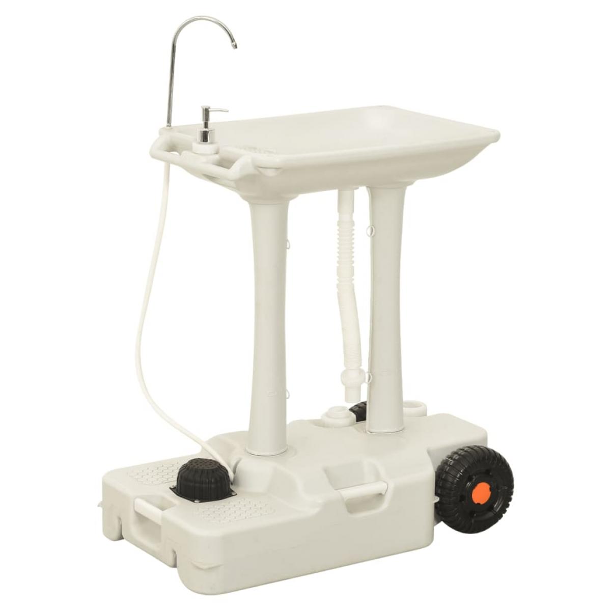 Juego de lavabo y depósito de agua portátil para camping