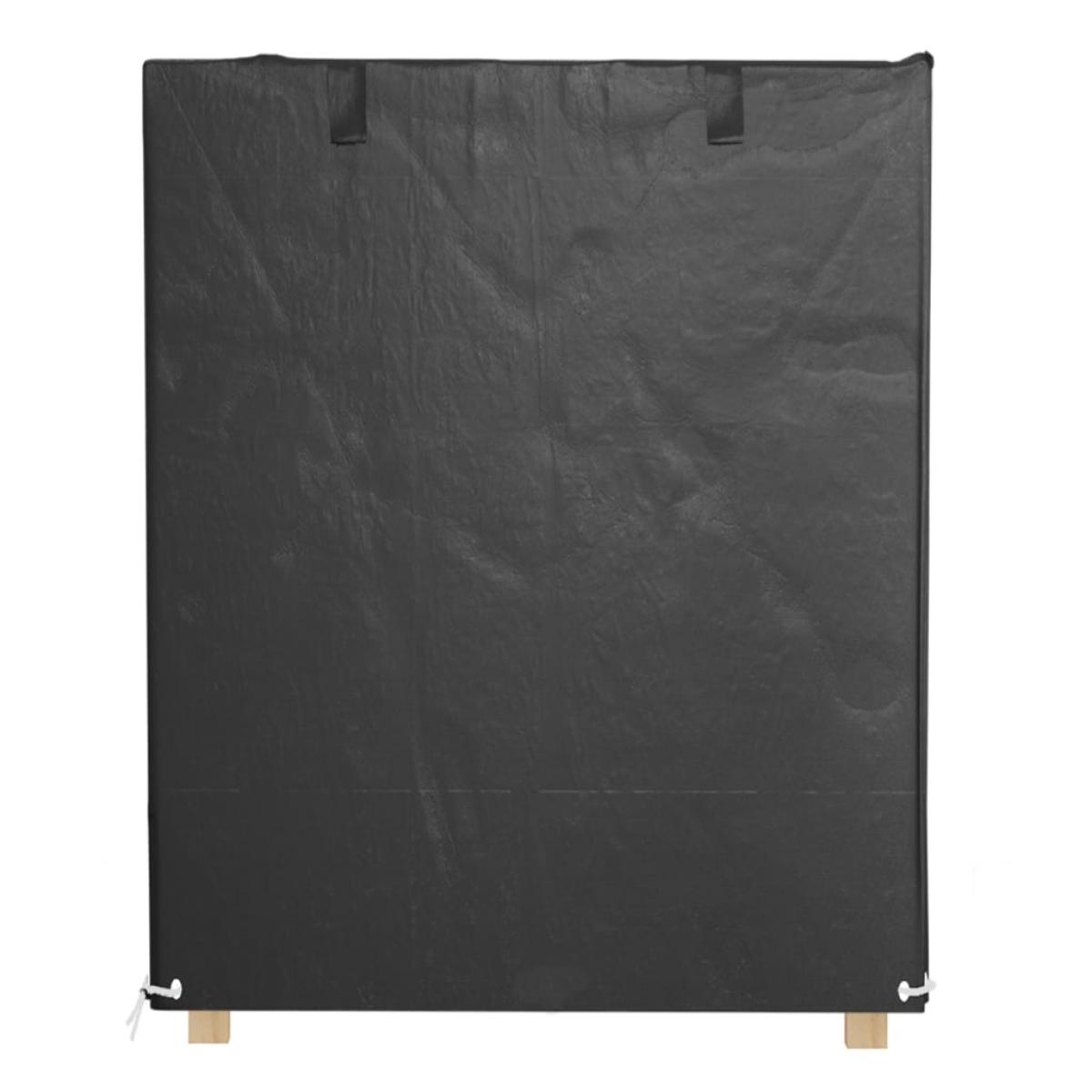 Fundas para banco balancín 2 uds 8 ojales PE 125x90x135/165cm