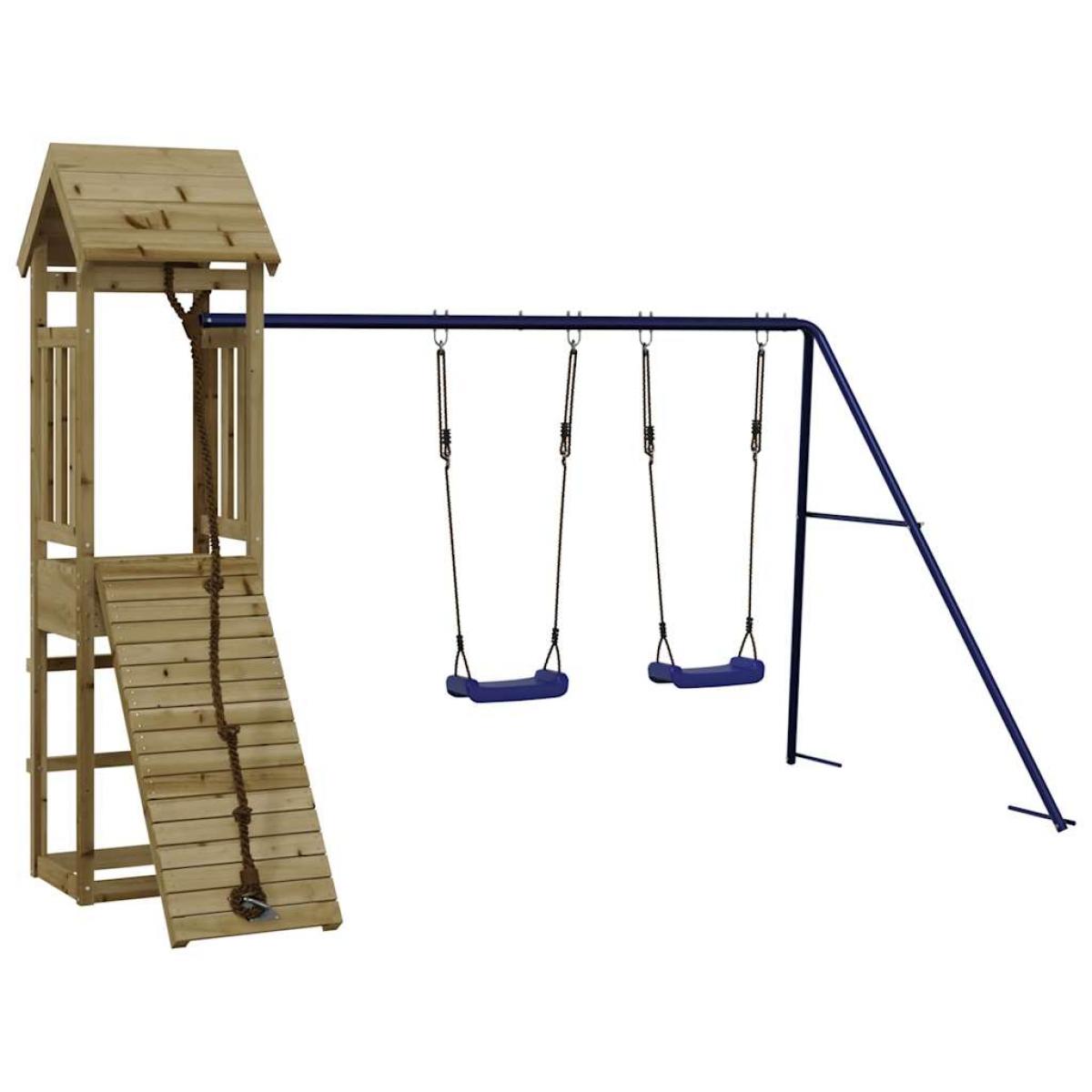 Parque infantil de exterior madera de pino impregnada