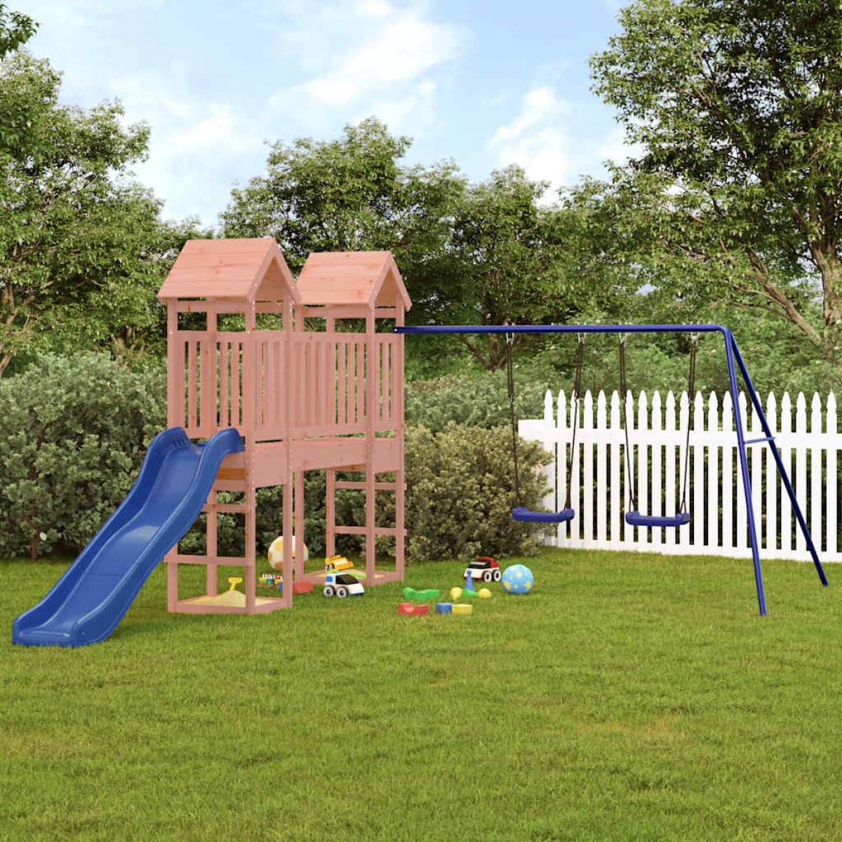 Parque infantil de exterior madera maciza Douglas