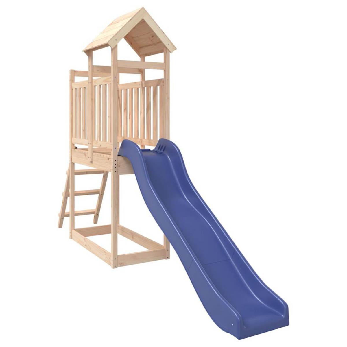Parque infantil de exterior madera maciza de pino