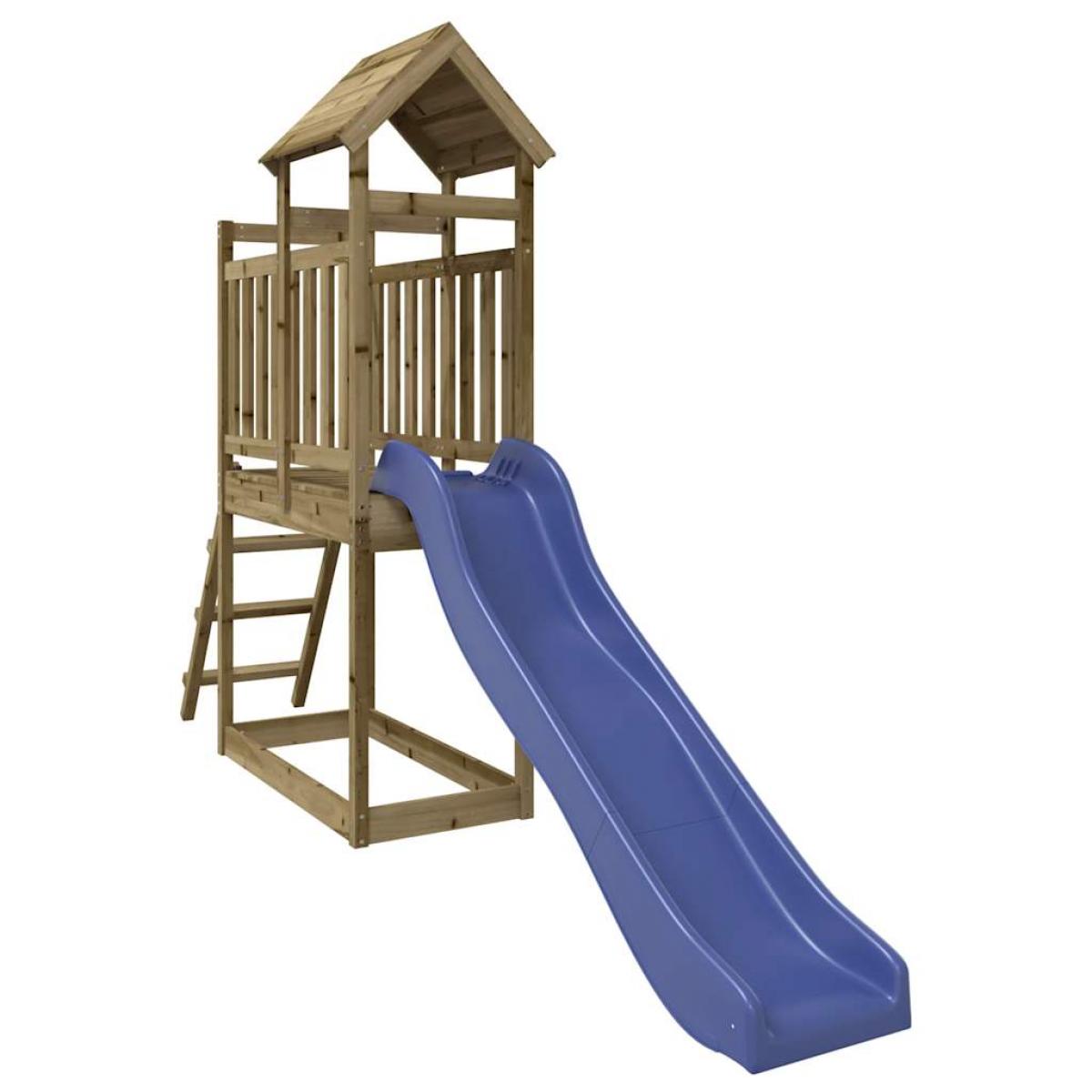 Parque infantil de exterior madera de pino impregnada