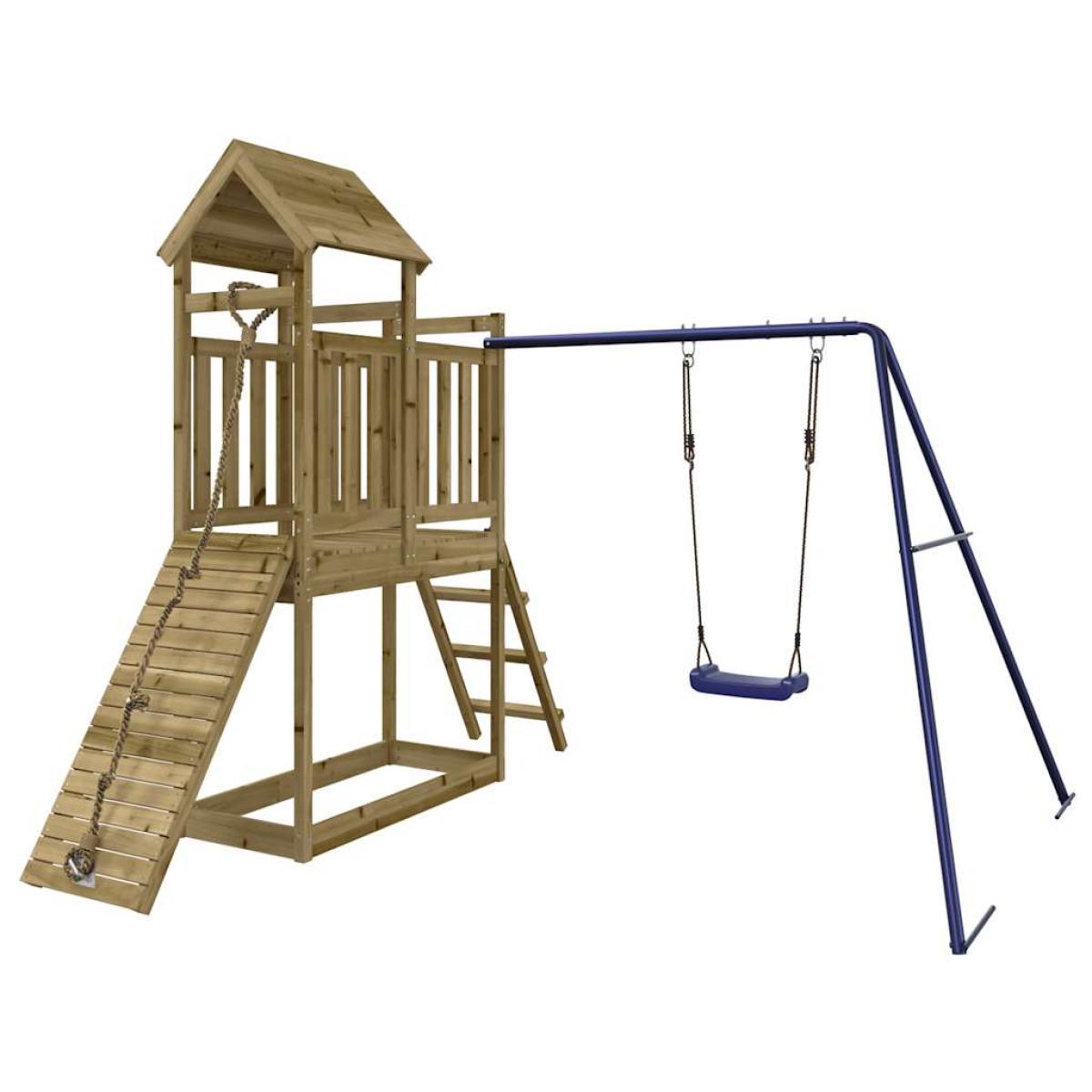 Parque infantil de exterior madera de pino impregnada