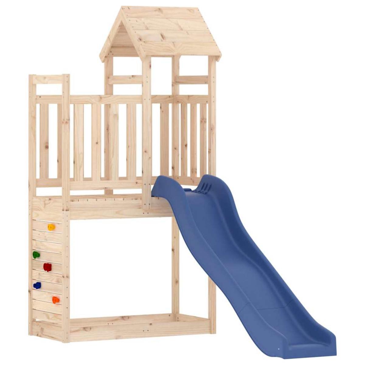 Parque infantil de exterior madera maciza de pino