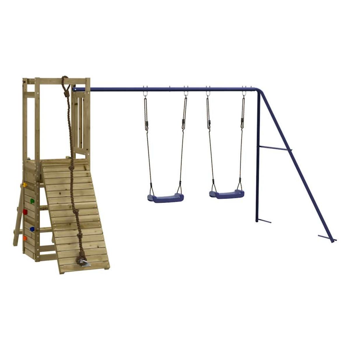 Parque infantil de exterior madera de pino impregnada
