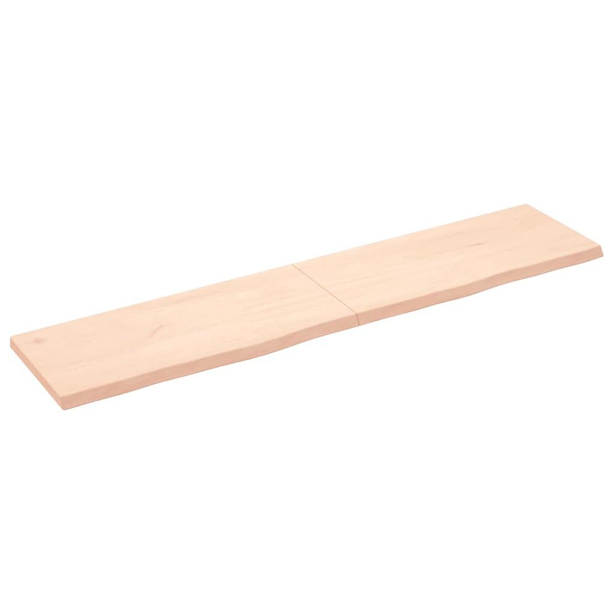 Encimera de baño madera maciza sin tratar 180x40x(2-4) cm
