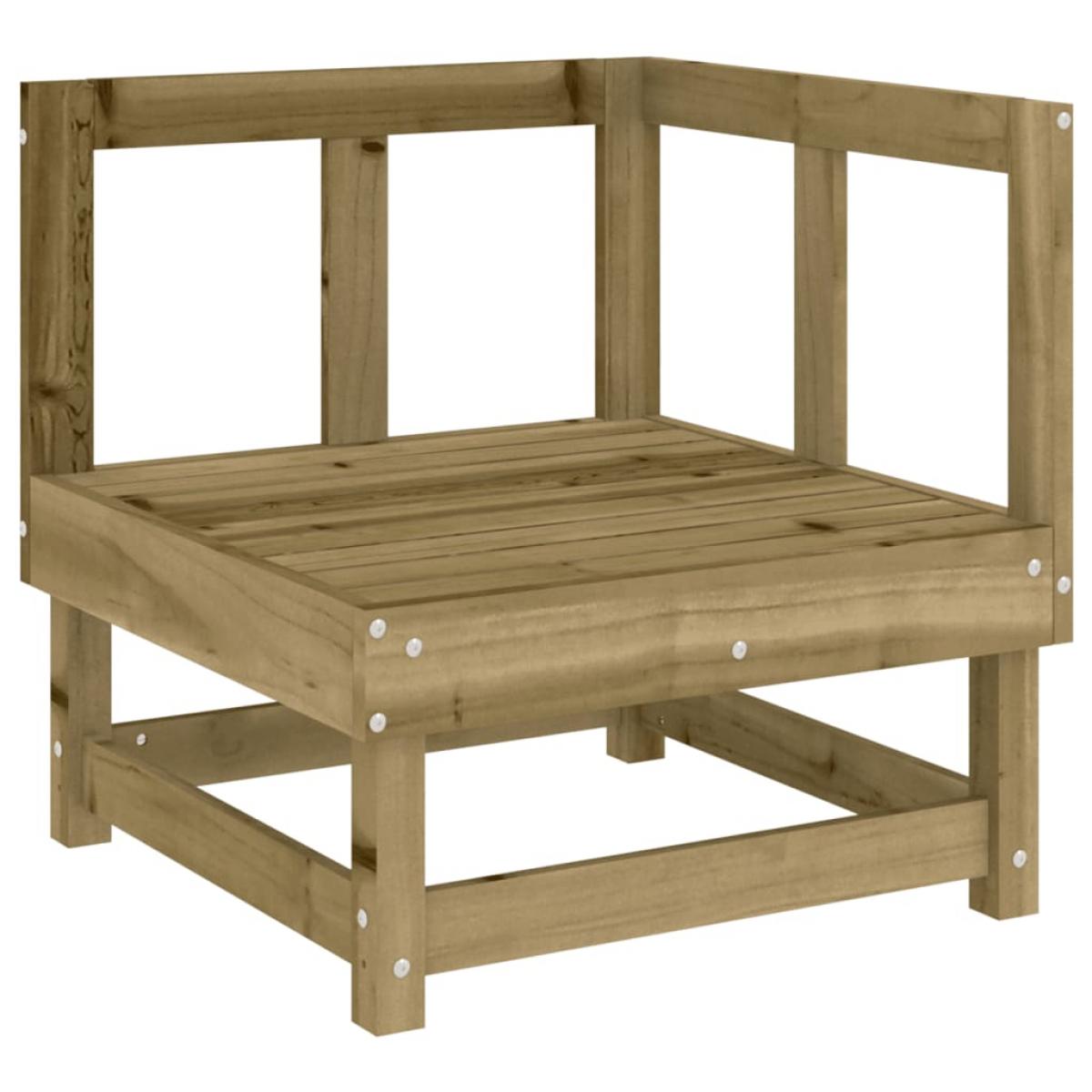 Juego de muebles de jardín 8 pzas madera de pino impregnada