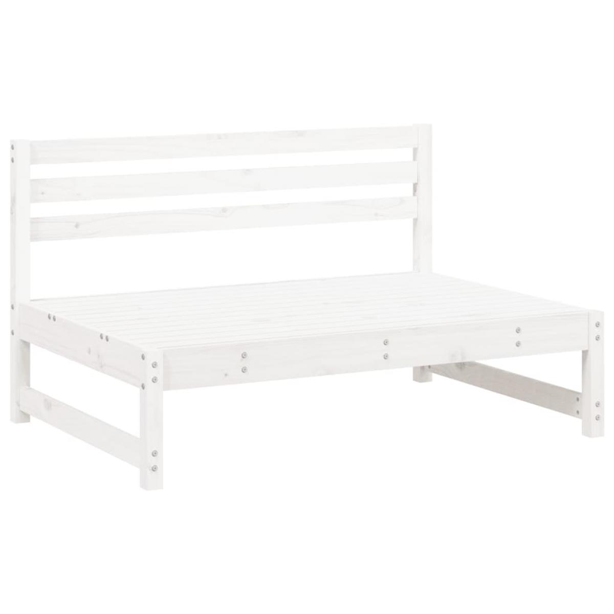 Juego de muebles de jardín 4 pzas madera maciza de pino blanco