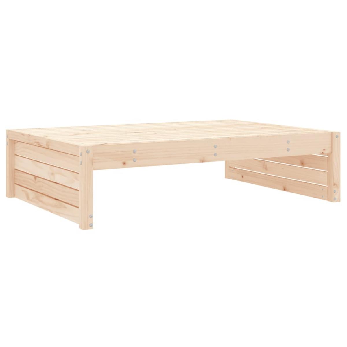 Juego de muebles de jardín 2 piezas madera maciza de pino