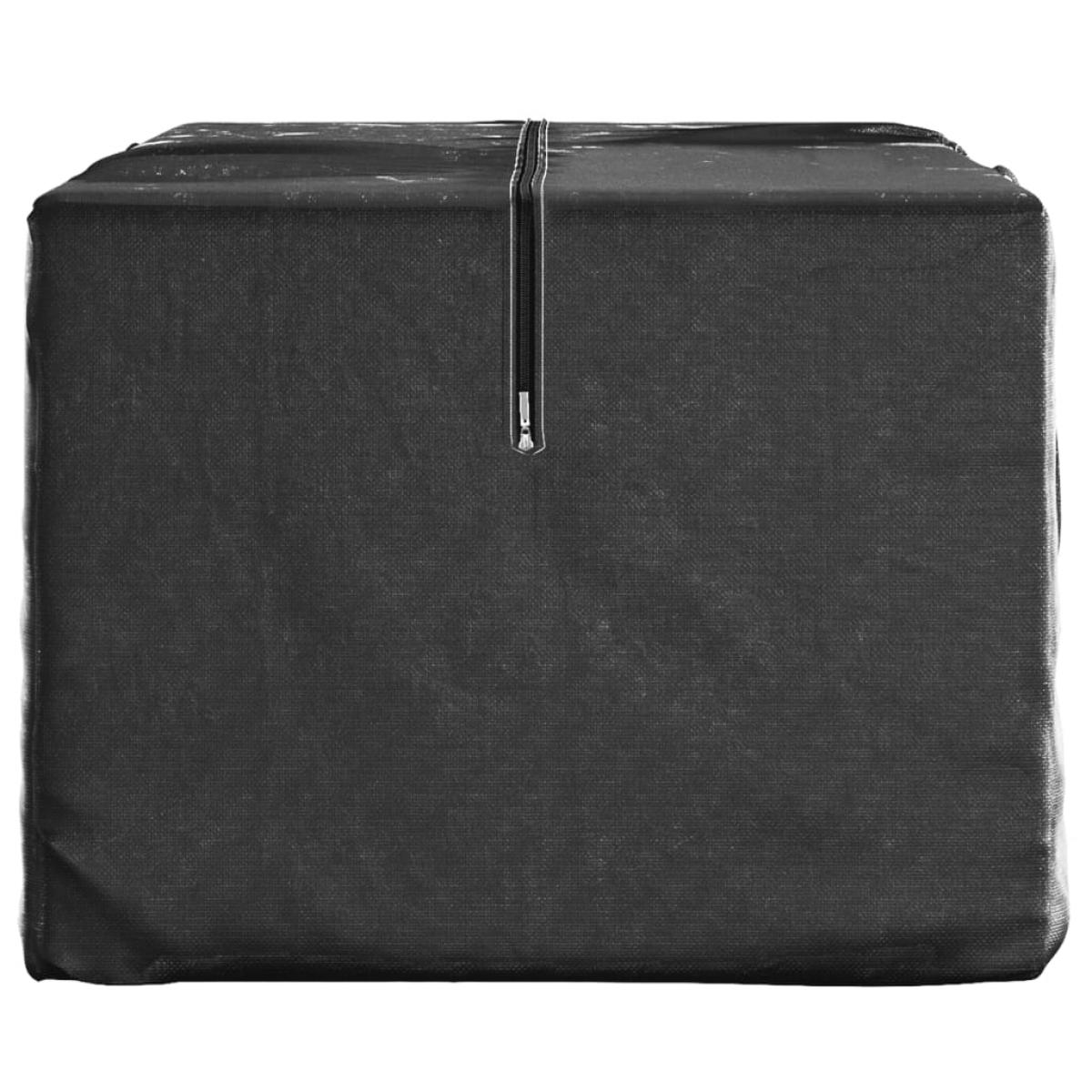 Bolsa para árbol de Navidad polietileno negro 150x75x75 cm