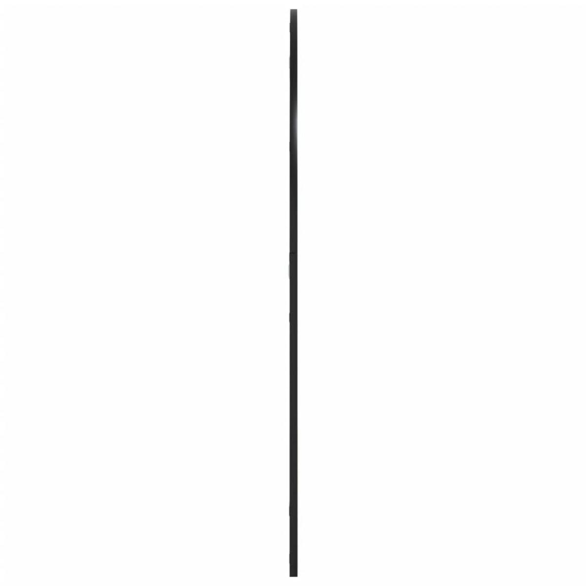 Espejo de pared arco de hierro negro 100x110 cm