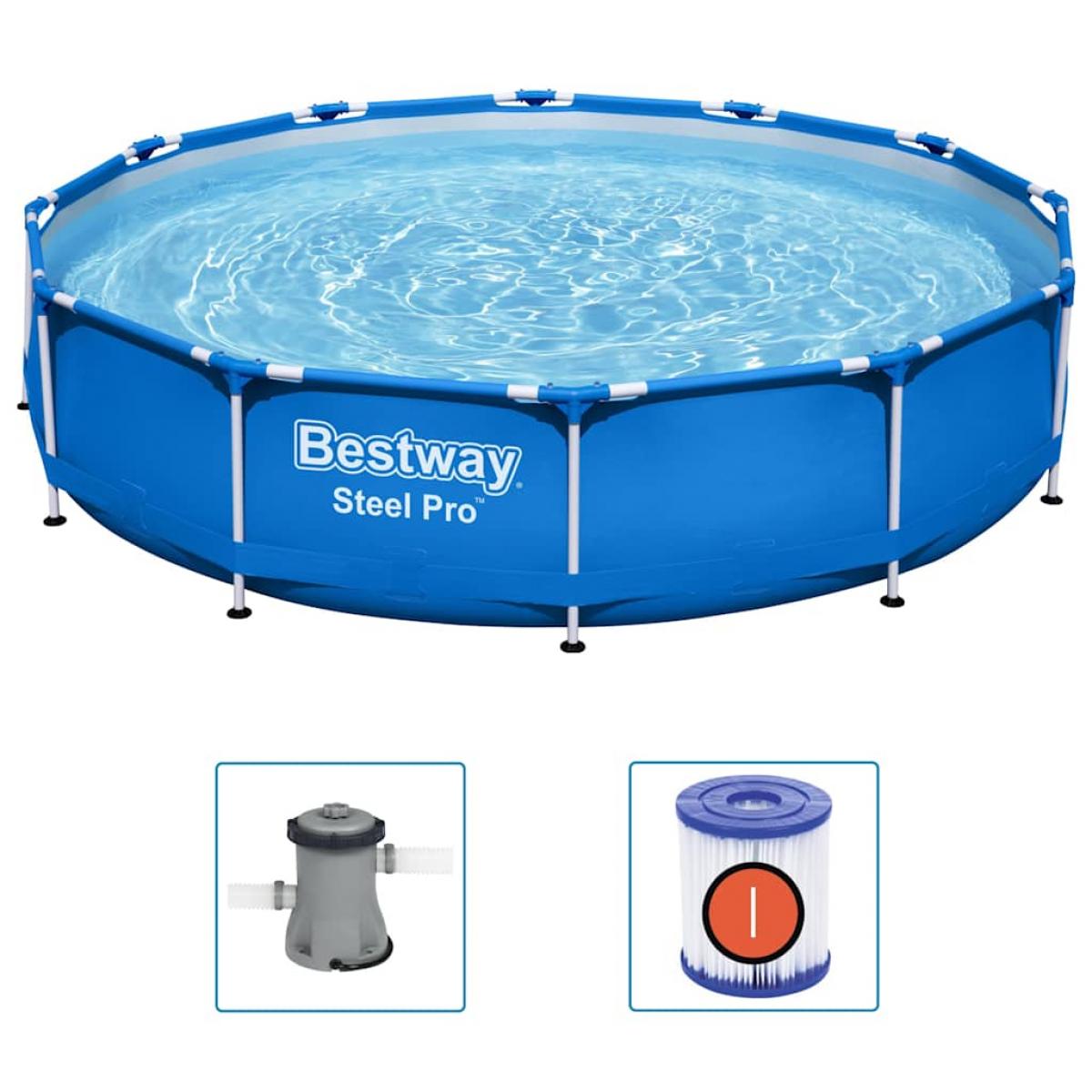Bestway Piscina con estructura Steel Pro 366x76 cm