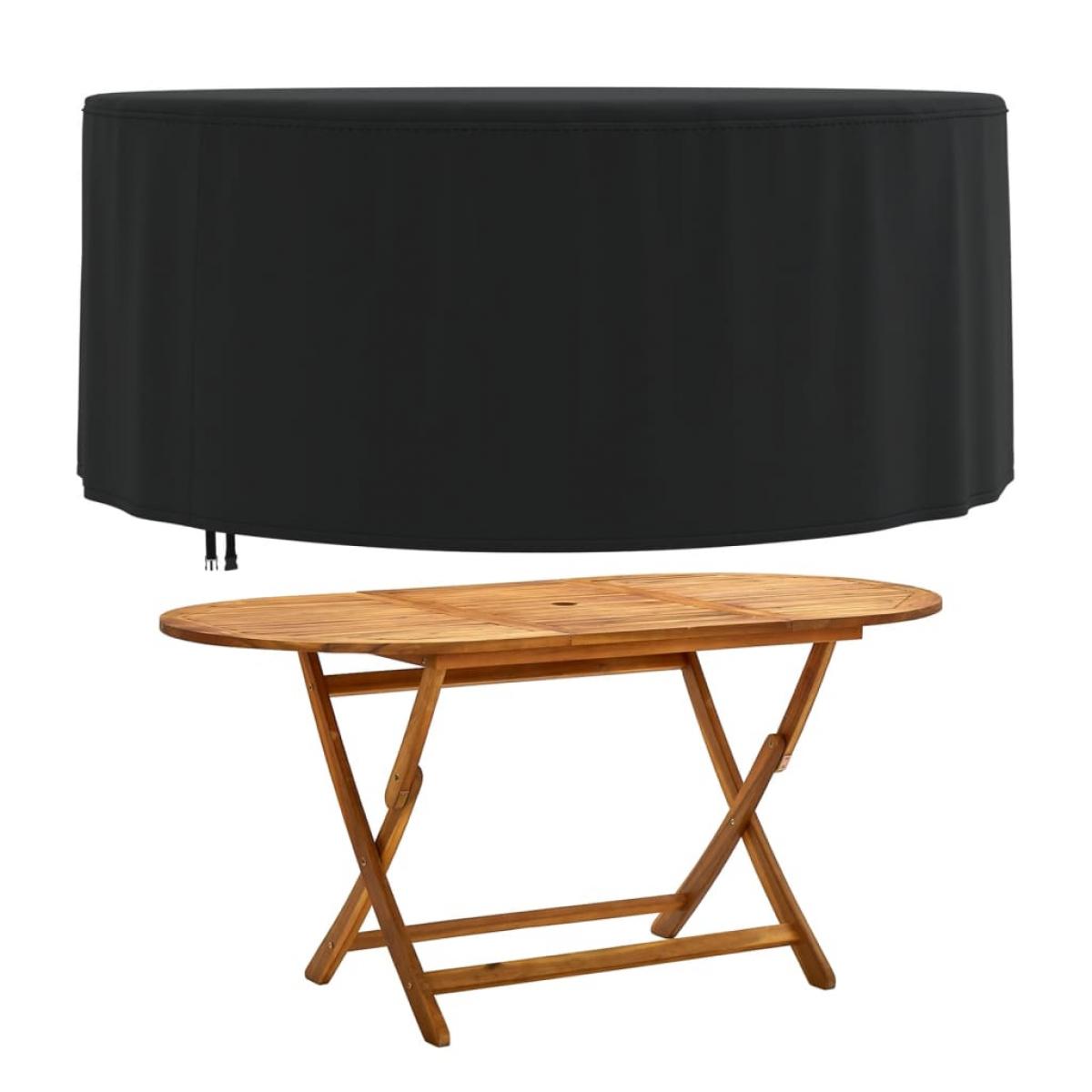 Cubiertas muebles jardín 2 uds tela Oxford 420D Ø 182x71 cm