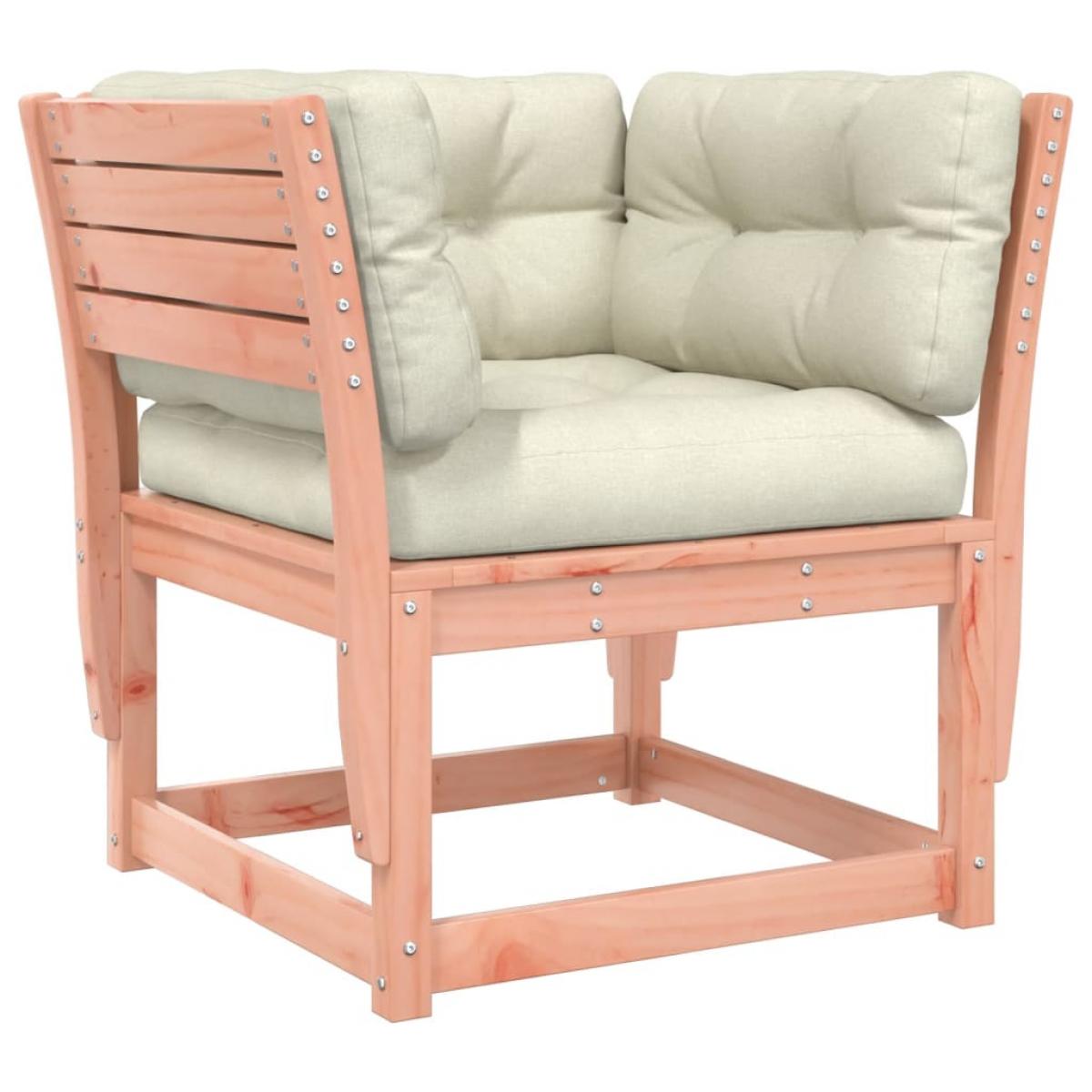 Juego de muebles jardín 5 pzas y cojines madera abeto Douglas
