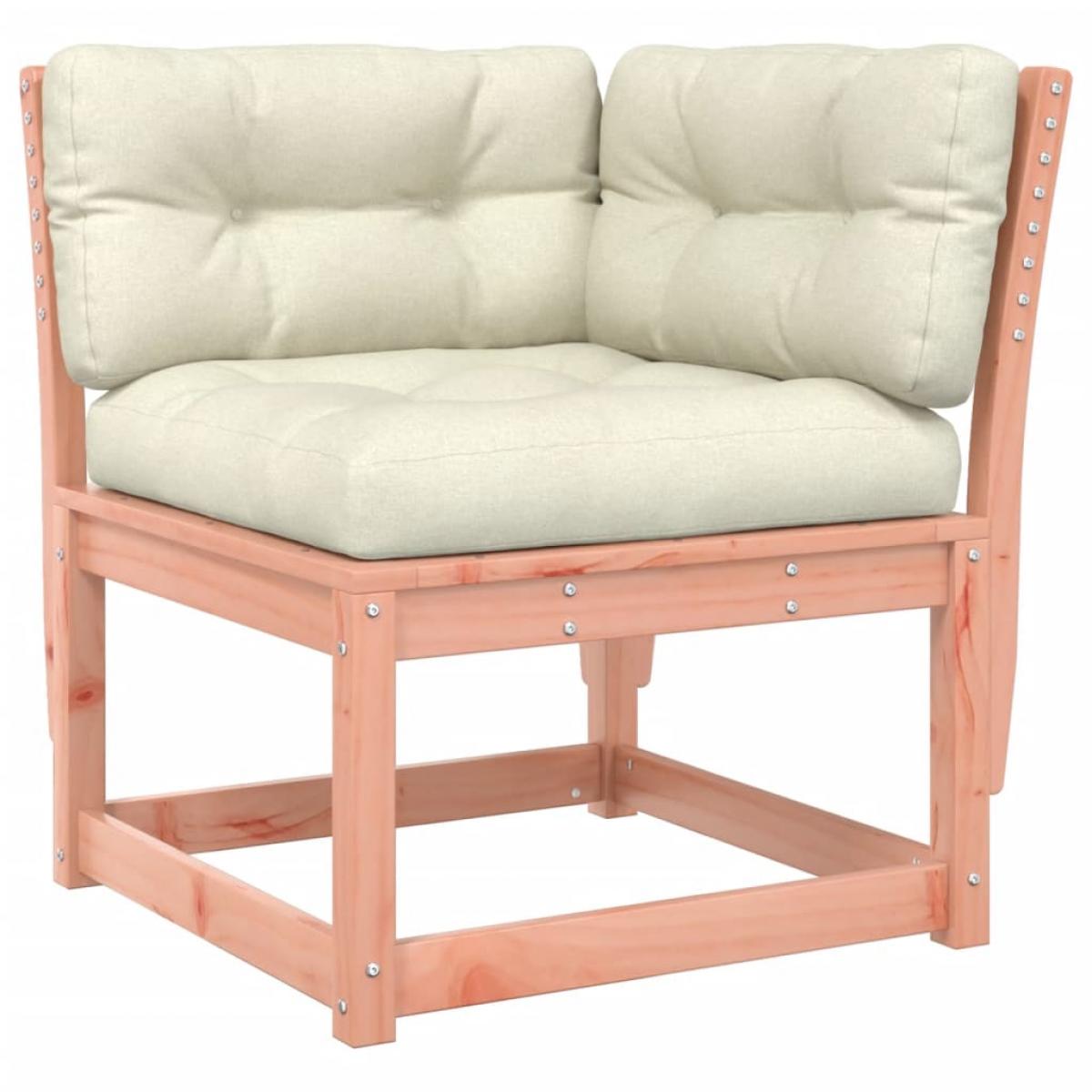 Juego de muebles jardín 5 pzas y cojines madera abeto Douglas