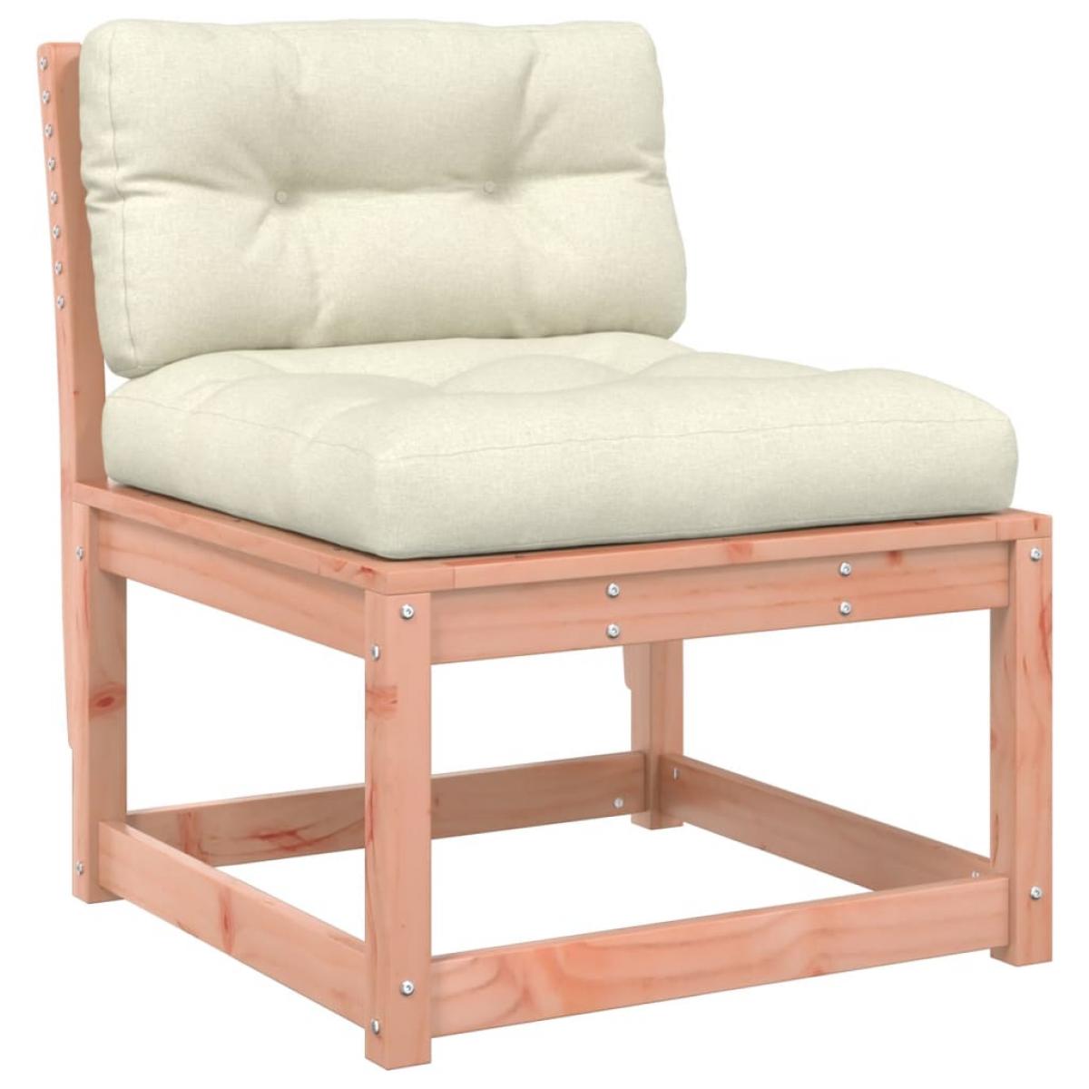 Set de sofás jardín 5 pzas con cojines madera maciza Douglas