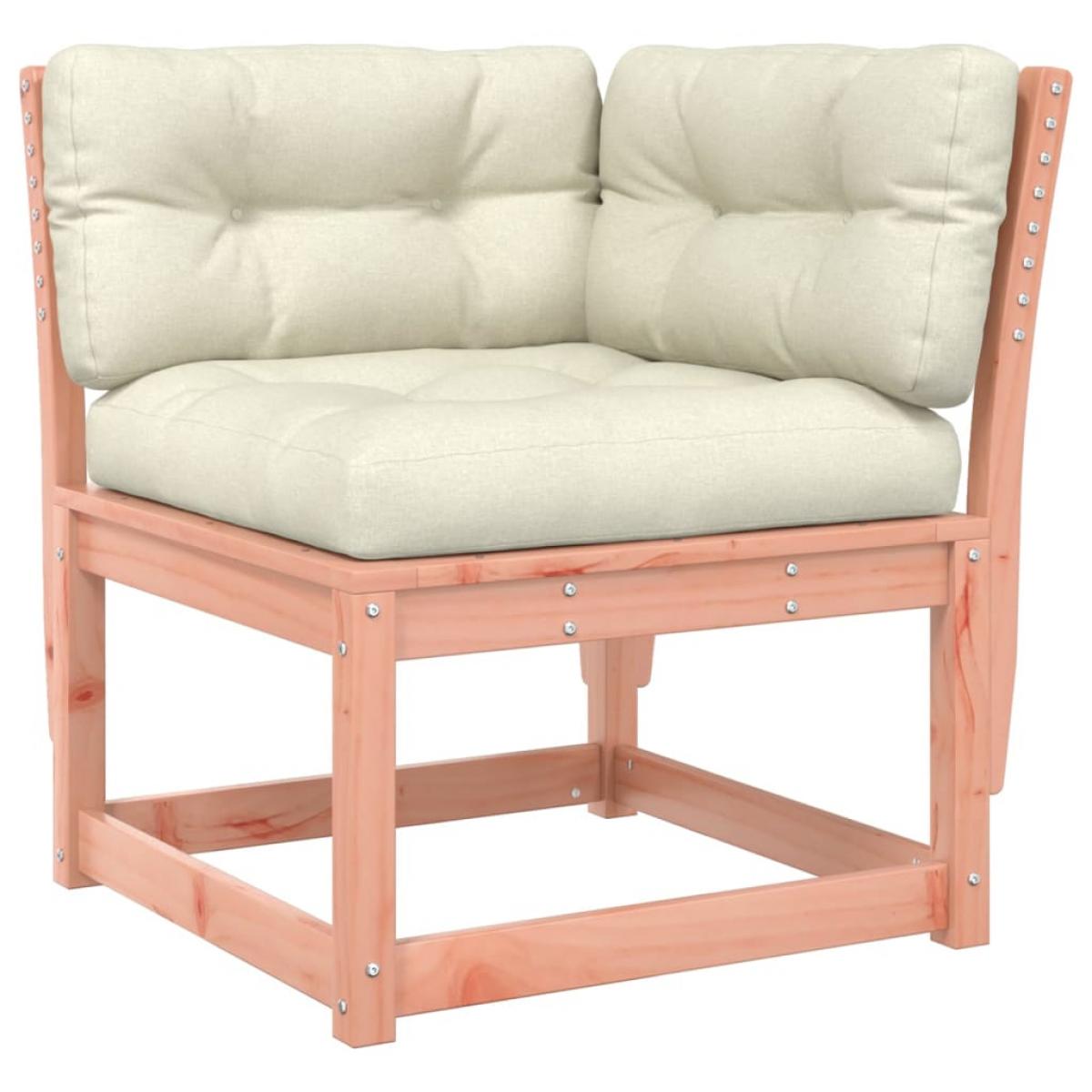 Set de sofás jardín 5 pzas con cojines madera maciza Douglas