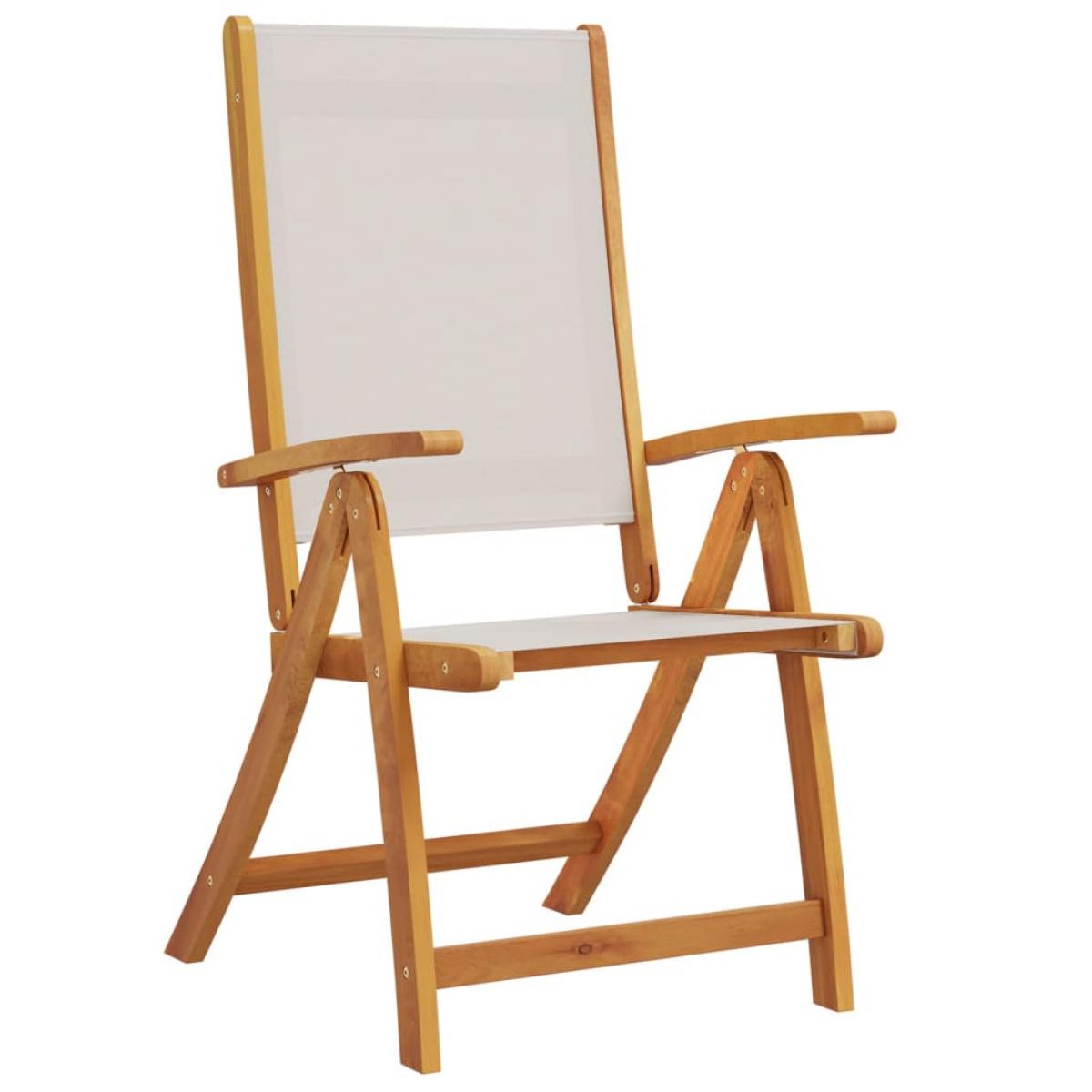 Juego comedor de jardín 9 pzas madera maciza acacia y textileno