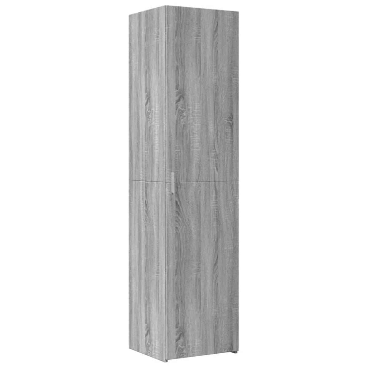 Aparador de madera de ingeniería gris Sonoma 45x42,5x185 cm