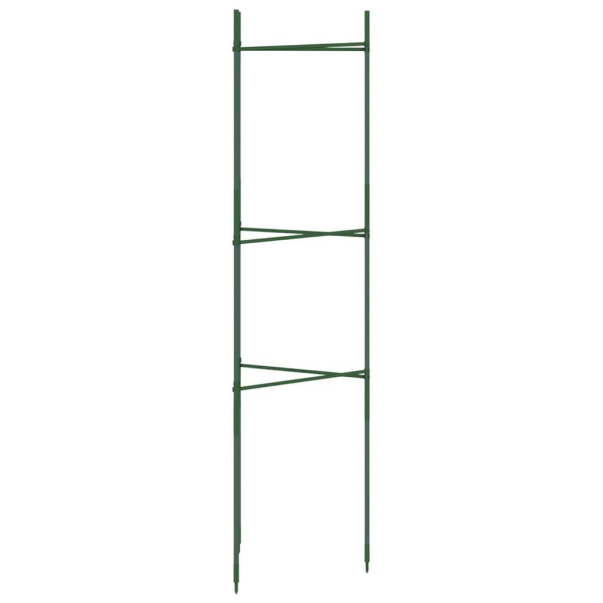 Tutores para tomates 6 unidades acero y PP 116 cm