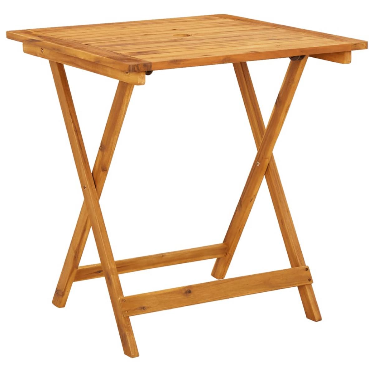 Juego de bistro de 3 piezas polipropileno y madera maciza beige