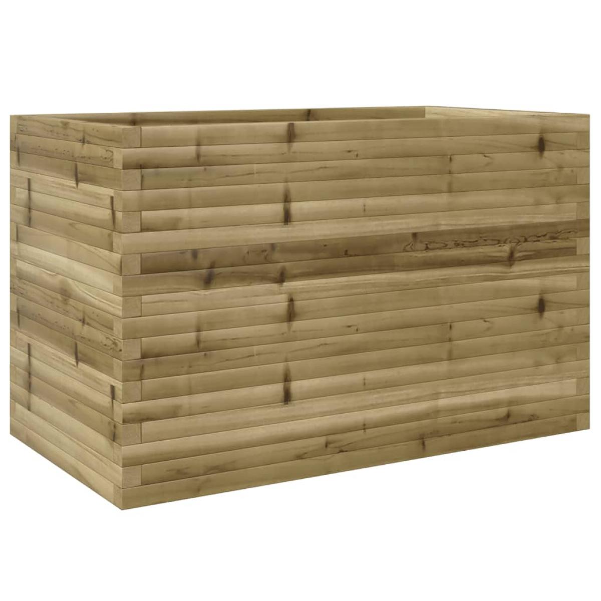 Jardinera madera de pino impregnada 110x60x68,5 cm