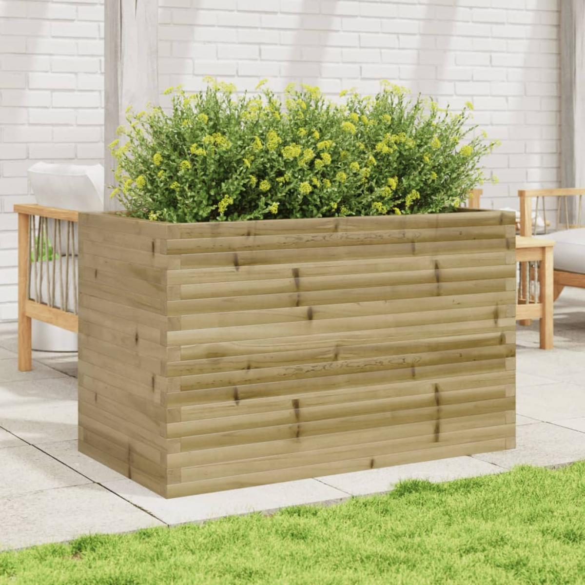 Jardinera madera de pino impregnada 110x60x68,5 cm