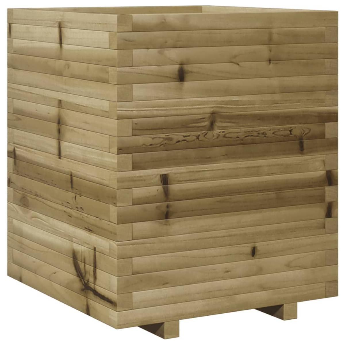 Jardinera madera de pino impregnada 60x60x72 cm