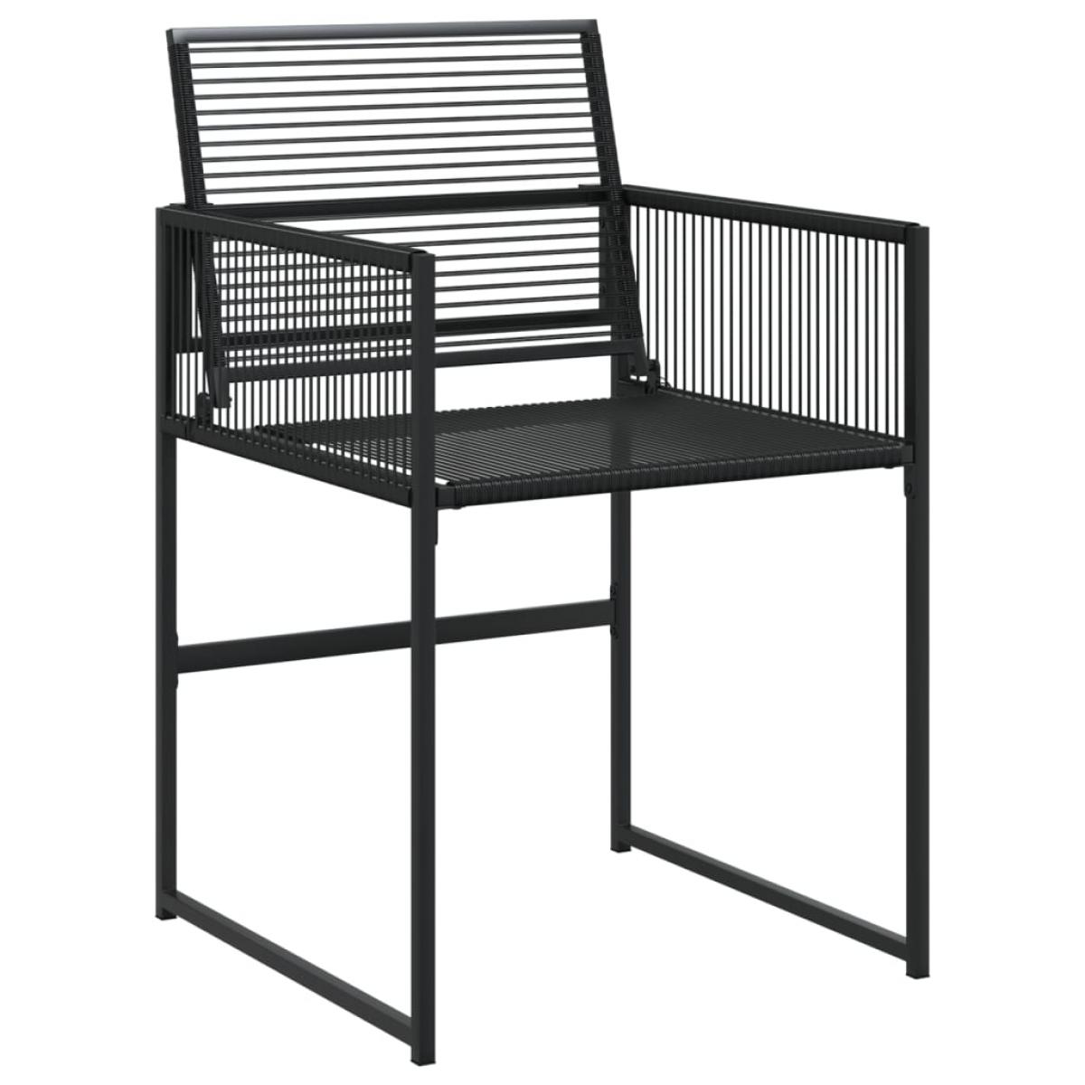 Set de comedor de jardín 17 pzas ratán sintético negro